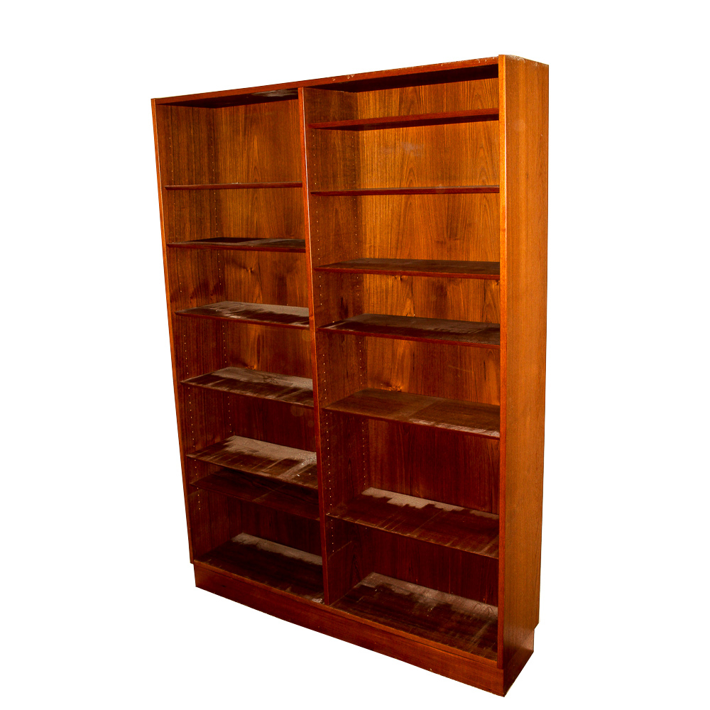 Solid Wood Double Bookcase EBTH