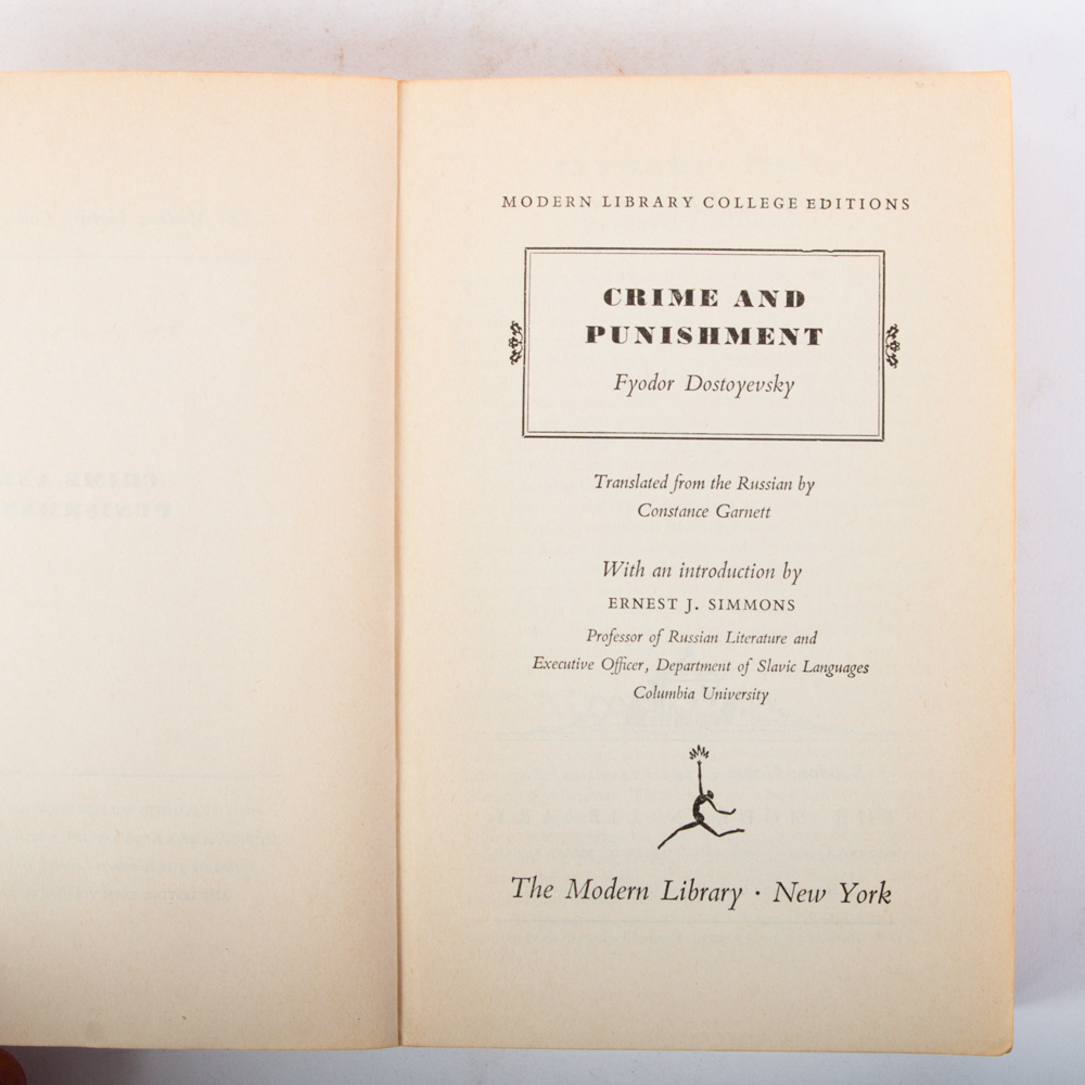 Collection of Vintage Fyodor Dostoyevsky Books