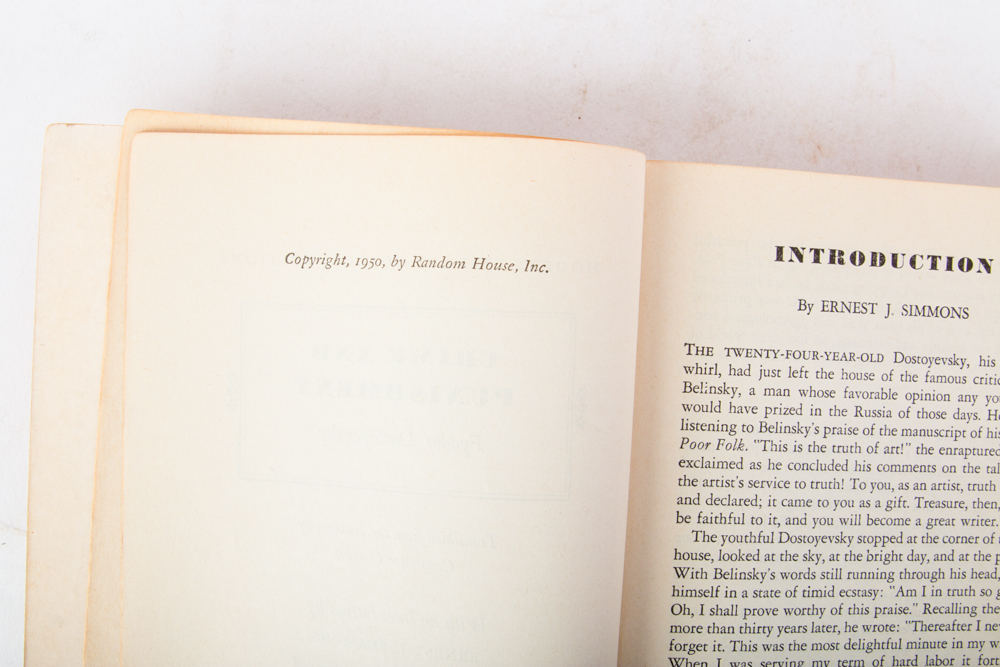 Collection of Vintage Fyodor Dostoyevsky Books