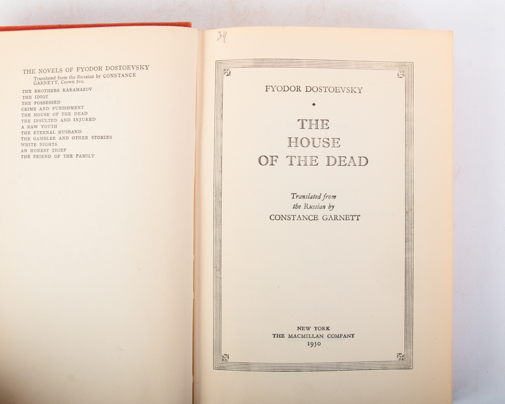 Collection of Vintage Fyodor Dostoyevsky Books