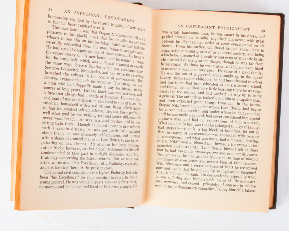 Collection of Vintage Fyodor Dostoyevsky Books