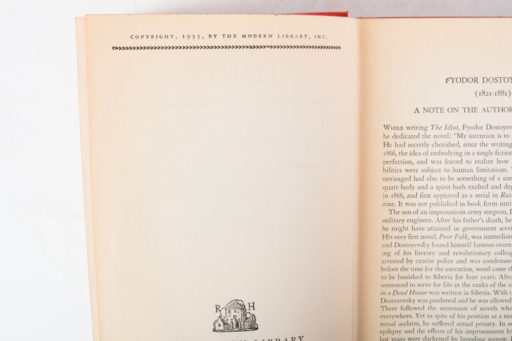 Collection of Vintage Fyodor Dostoyevsky Books