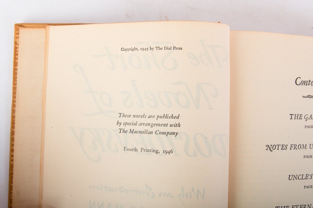 Collection of Vintage Fyodor Dostoyevsky Books