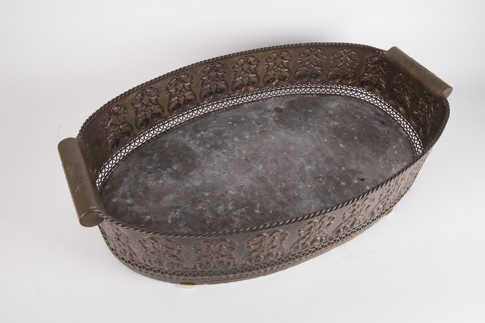 Large Indian Decorative Metal Basket