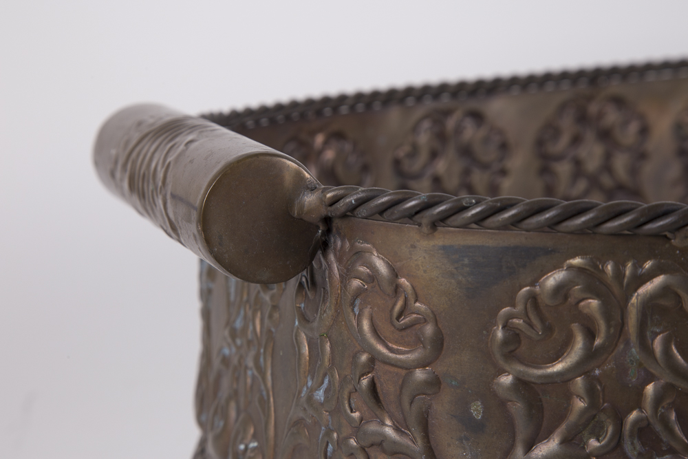 Large Indian Decorative Metal Basket