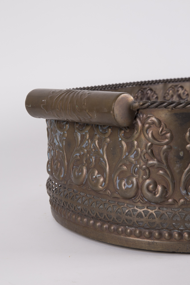 Large Indian Decorative Metal Basket