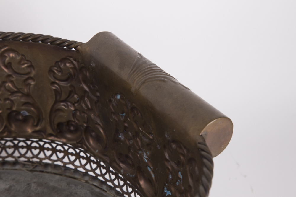 Large Indian Decorative Metal Basket