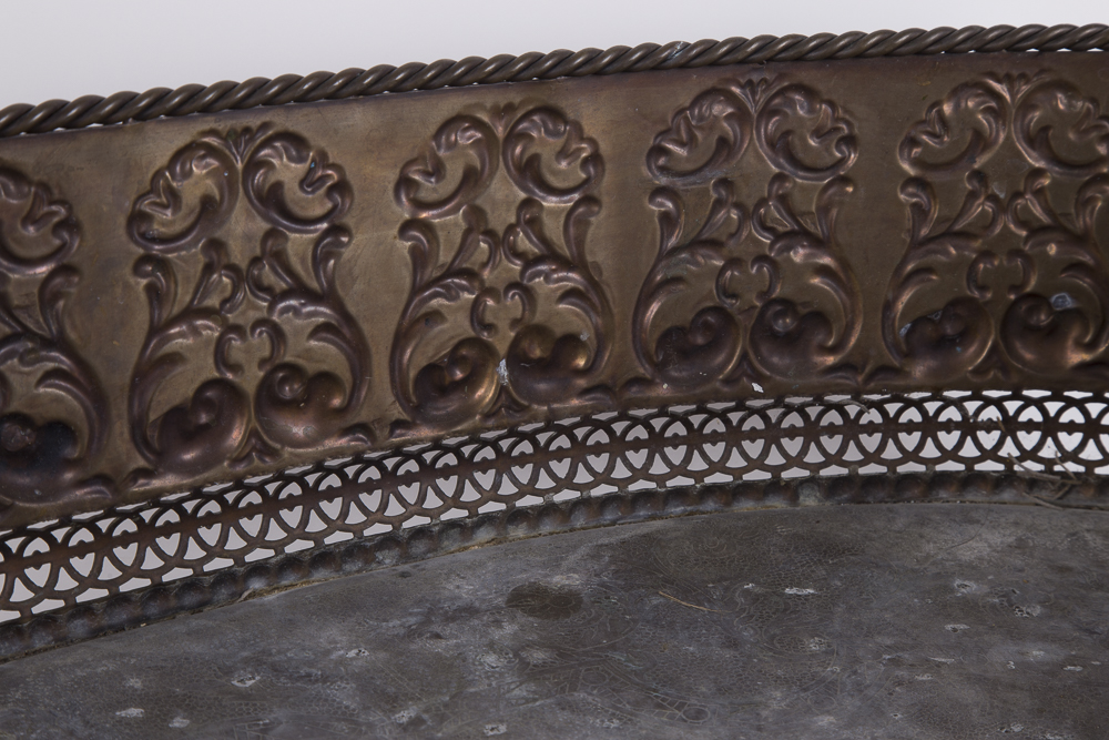 Large Indian Decorative Metal Basket