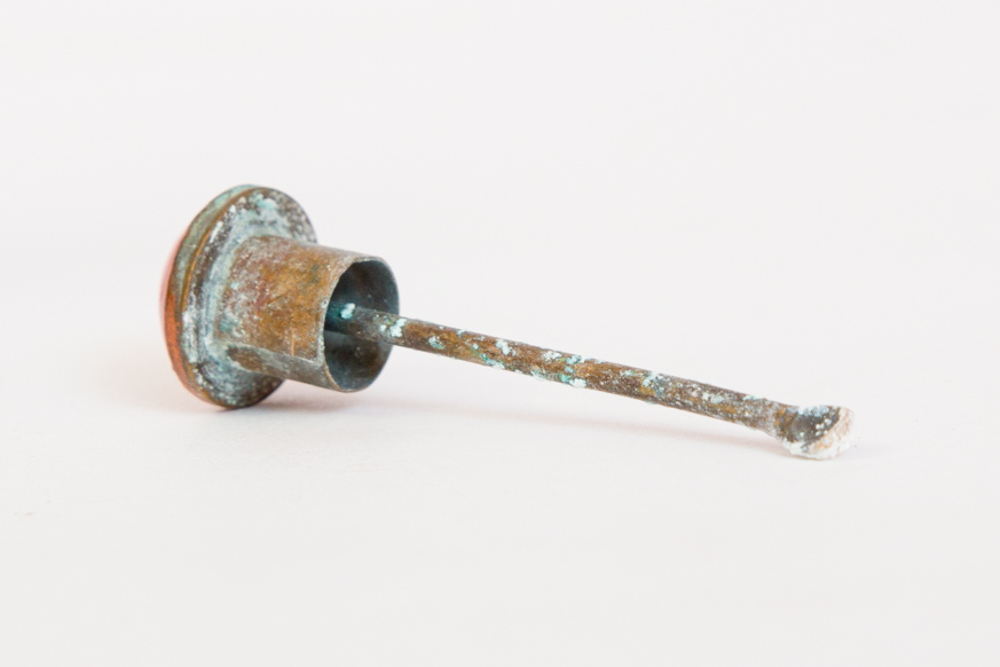 Chinese Brass Dragon Motif Snuff Bottle