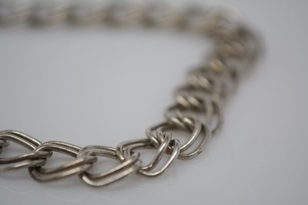 Sterling Silver Bracelet and Amber Pierced Earrings