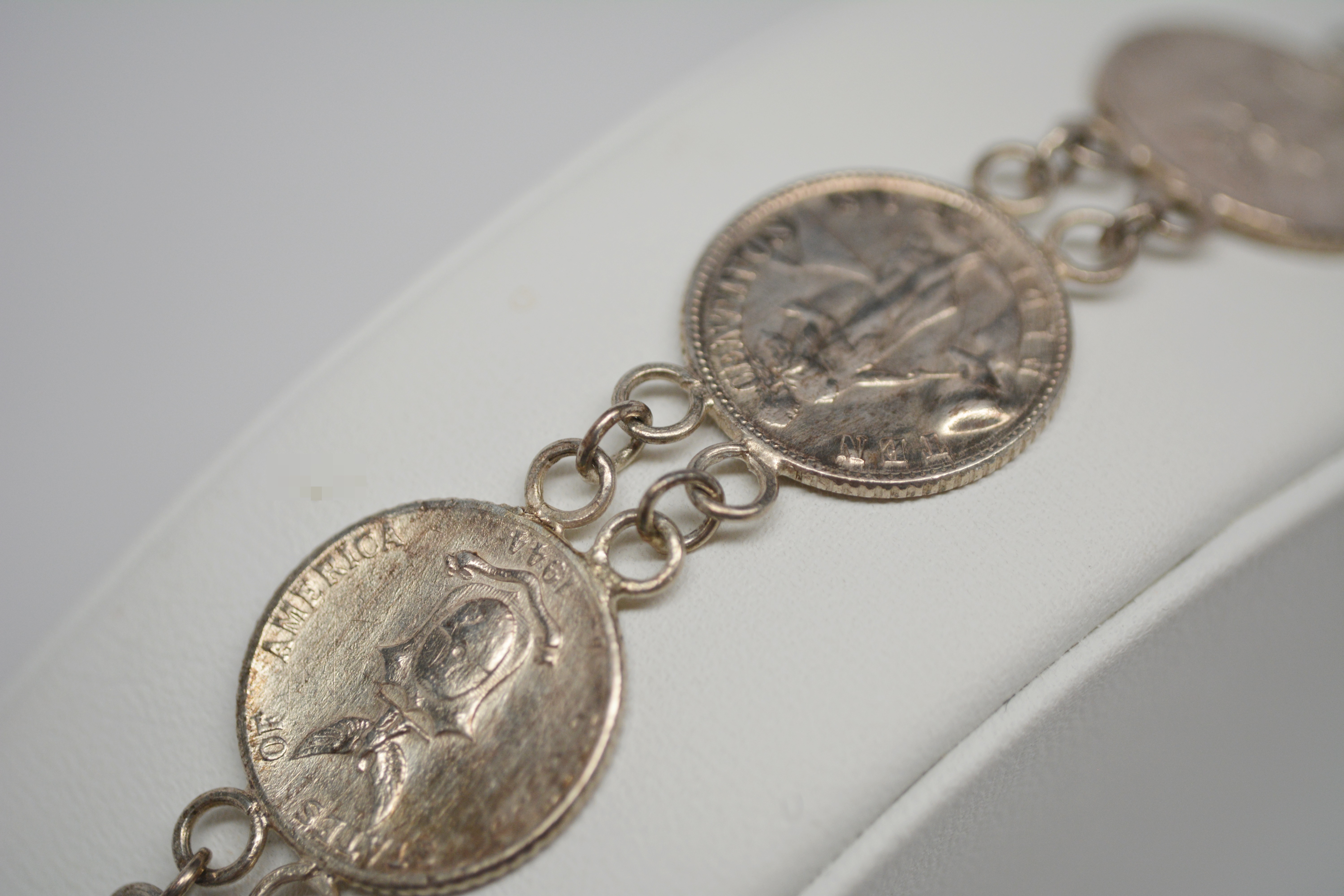Sterling Silver Coin Bracelet