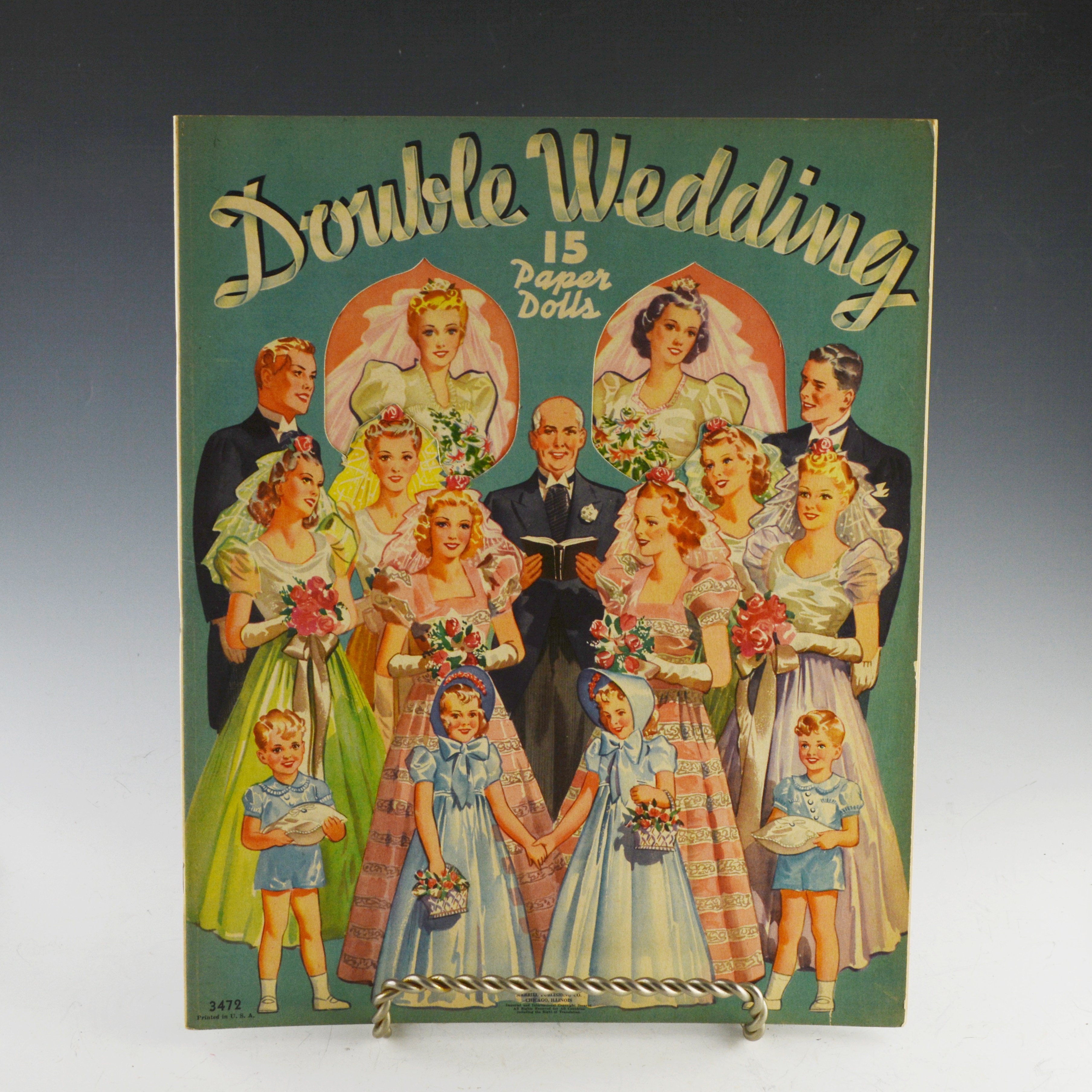 Vintage Uncut 1939 "Double Wedding" Paper Doll Book