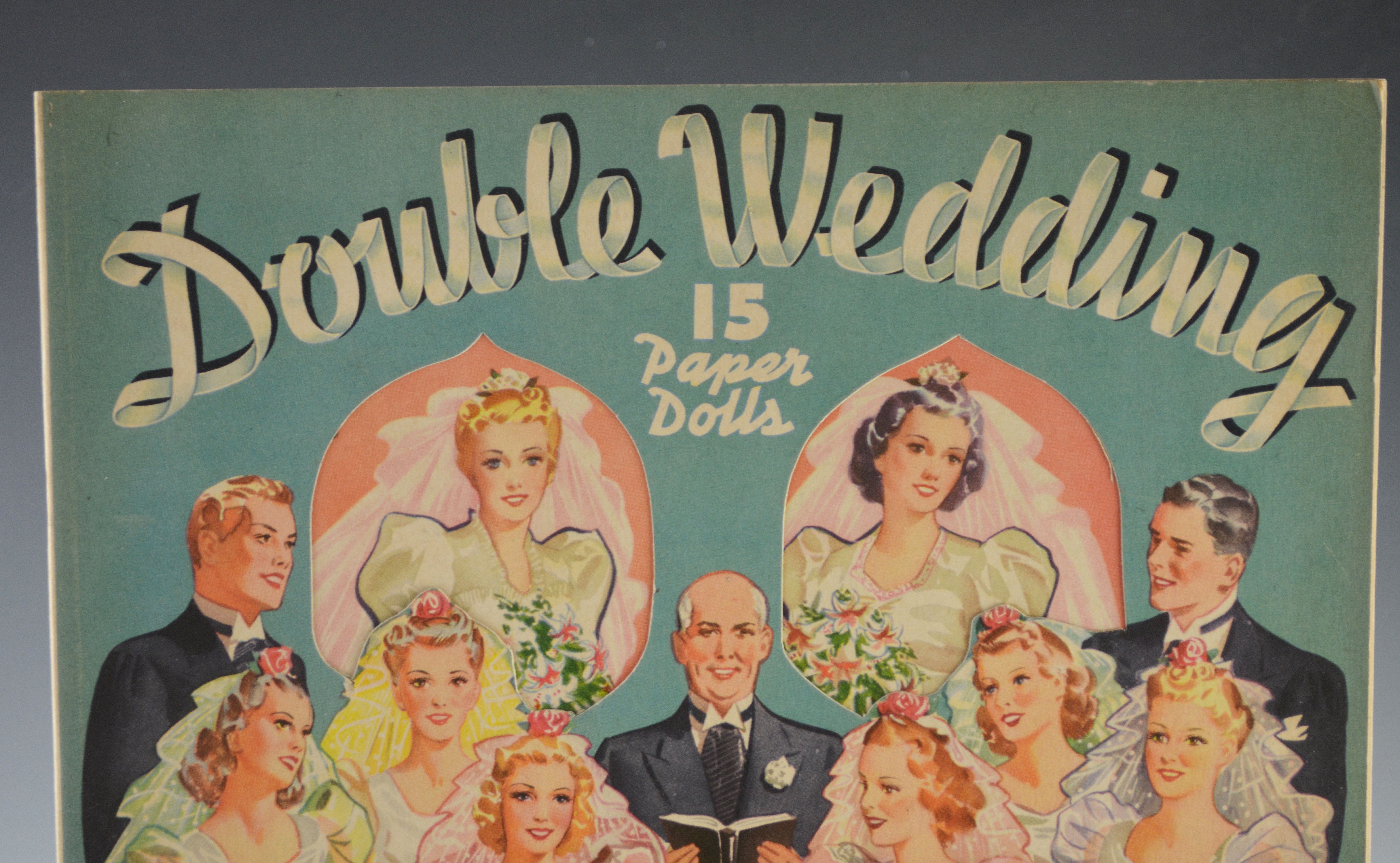 Vintage Uncut 1939 "Double Wedding" Paper Doll Book