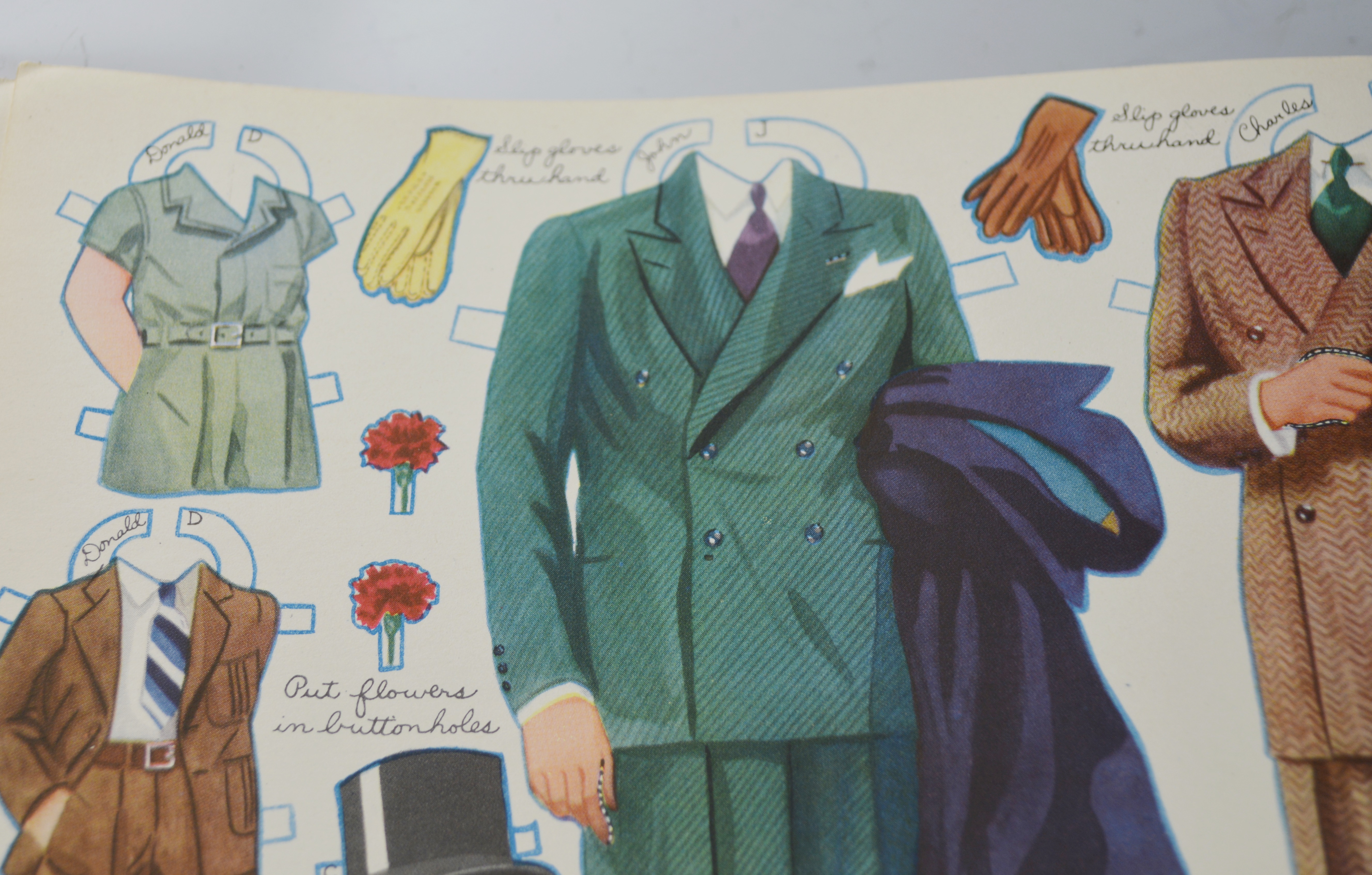 Vintage Uncut 1939 "Double Wedding" Paper Doll Book