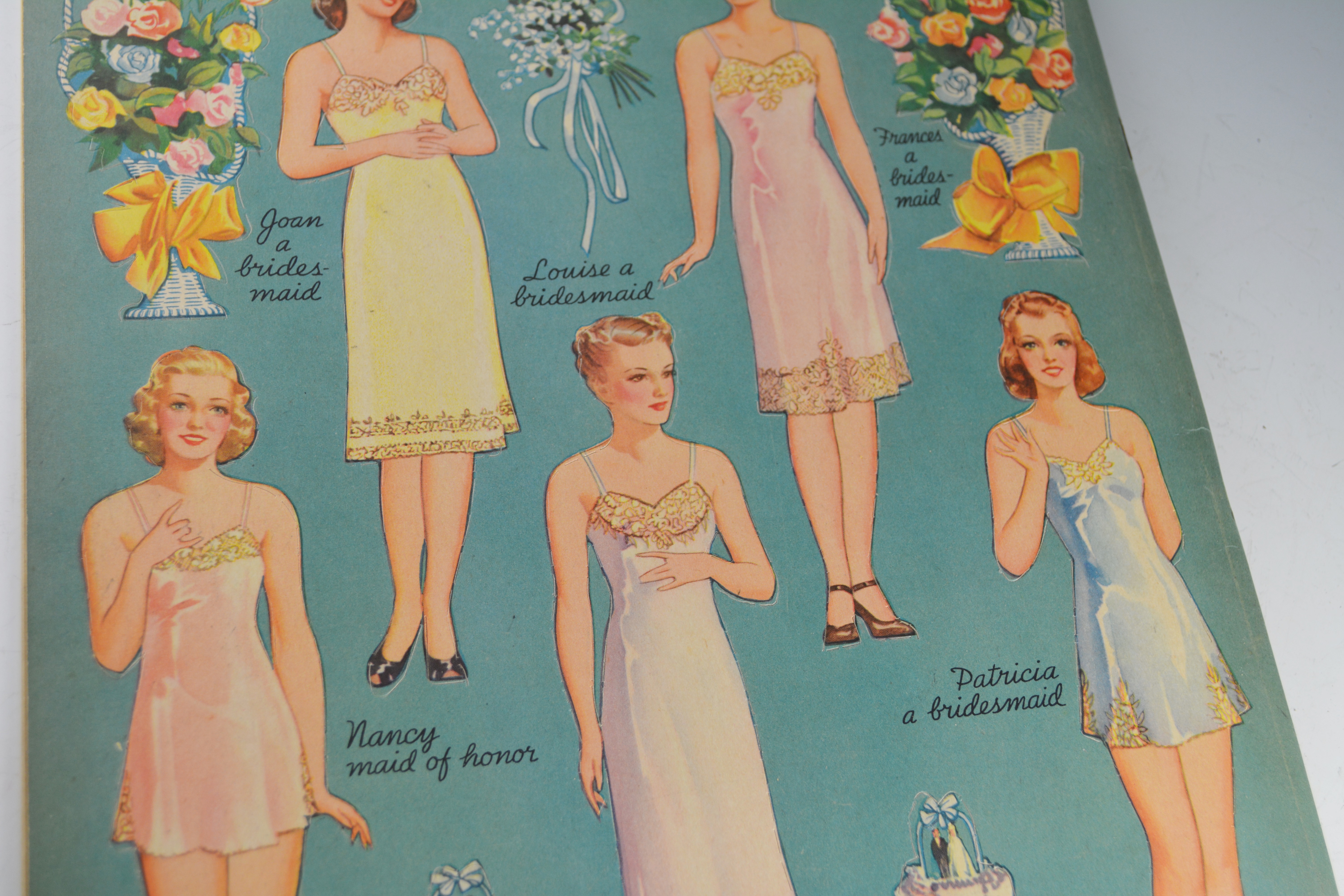 Vintage Uncut 1939 "Double Wedding" Paper Doll Book