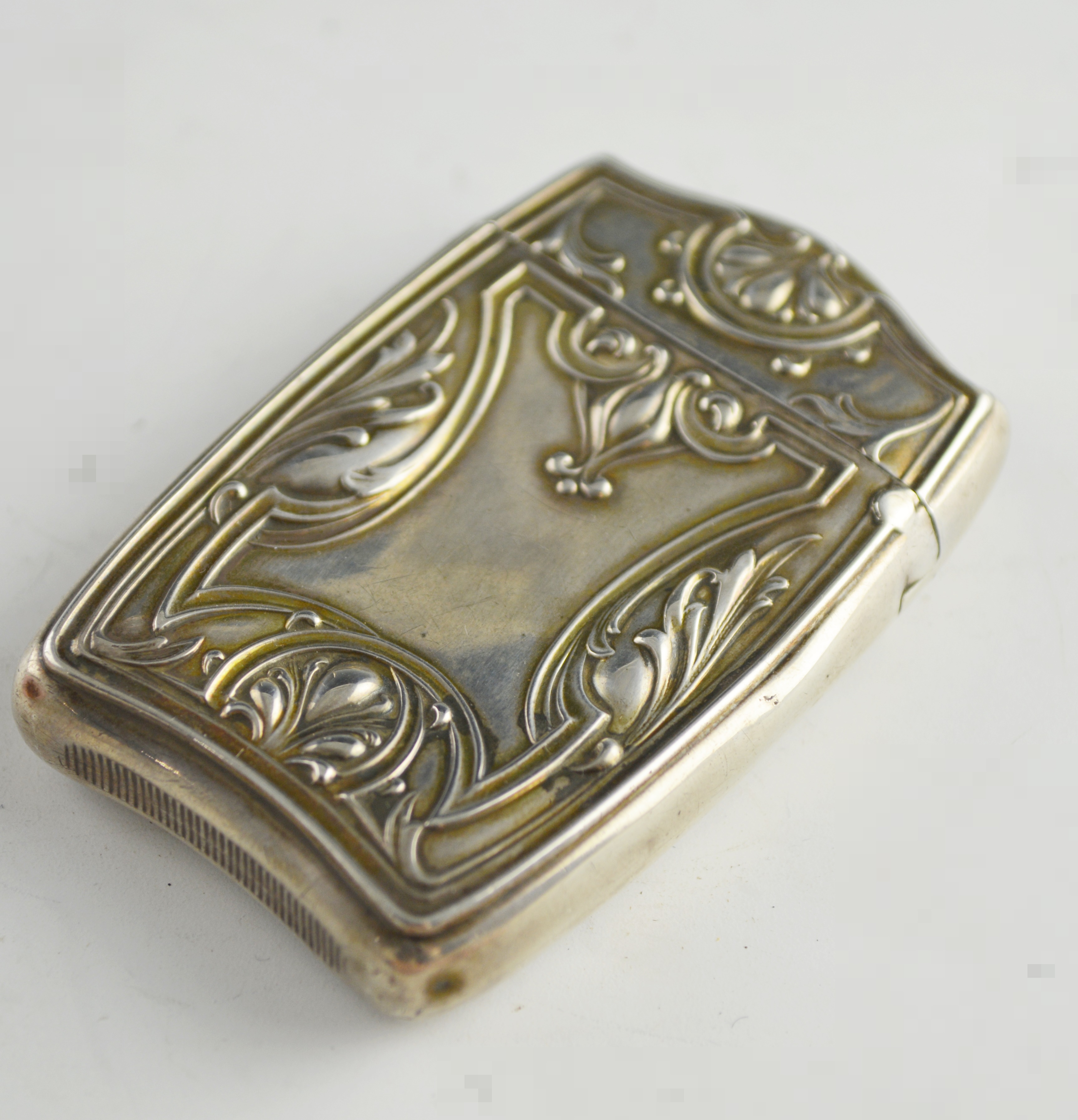 Art Nouveau Sterling Silver Match Safe by R. Blackinton & Company