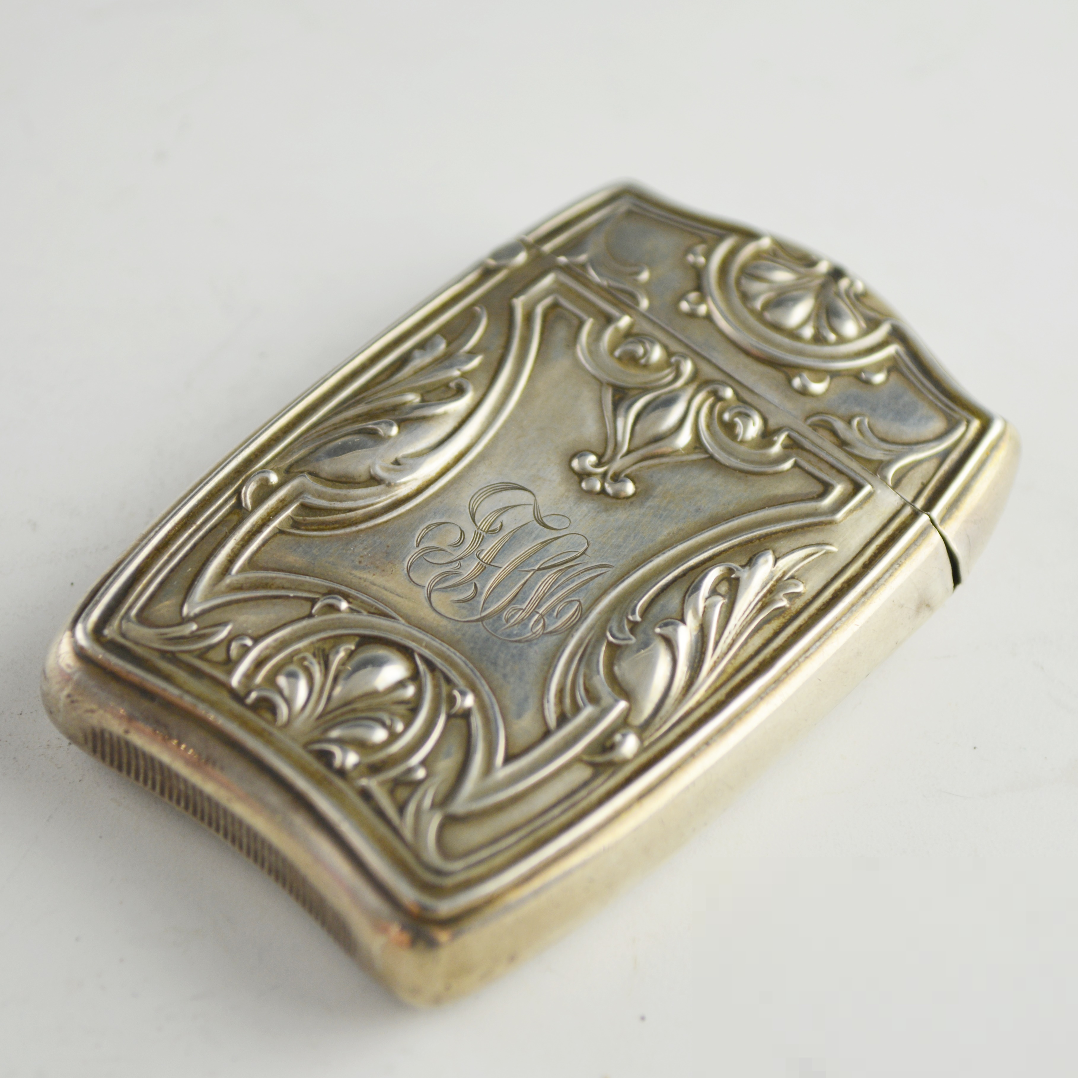 Art Nouveau Sterling Silver Match Safe by R. Blackinton & Company