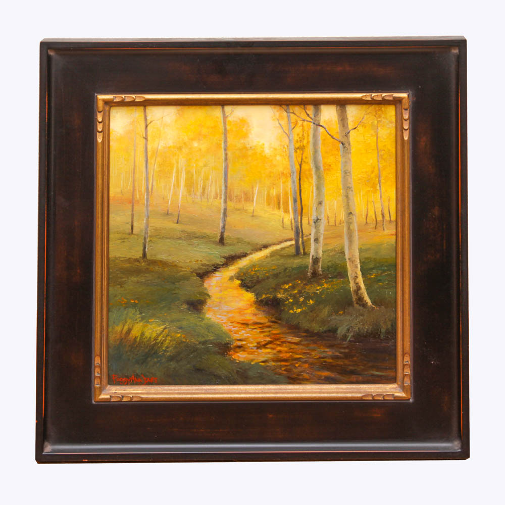 Peggy Ann Jones Oil on Canvas Landscape "Magic Kingdom"