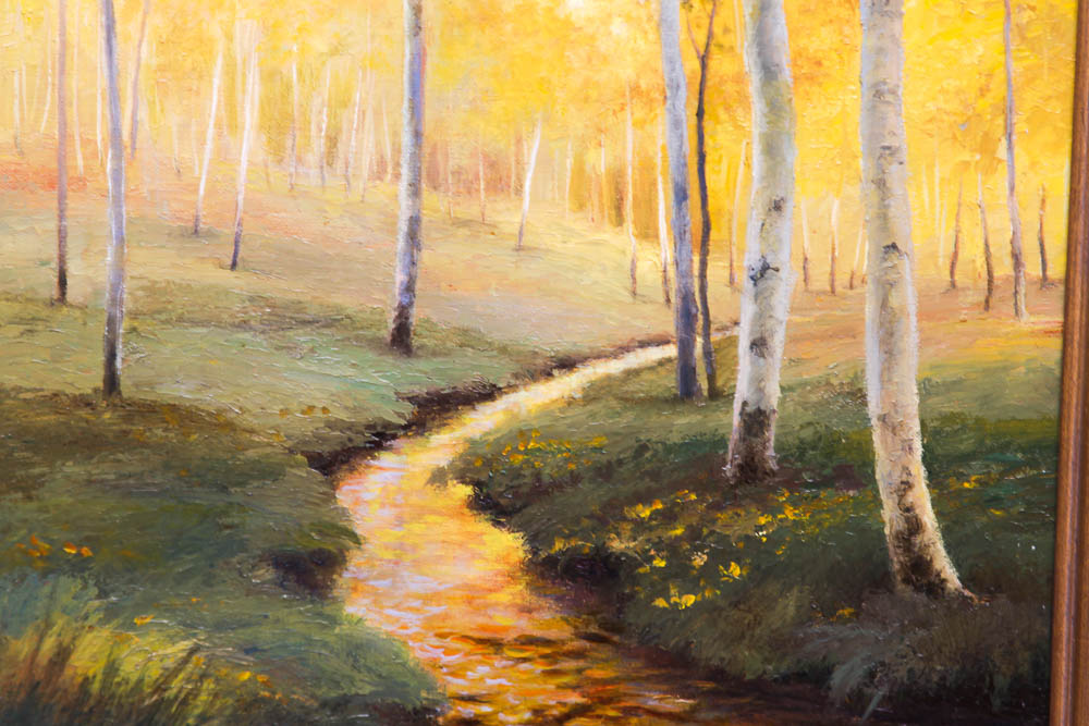 Peggy Ann Jones Oil on Canvas Landscape "Magic Kingdom"