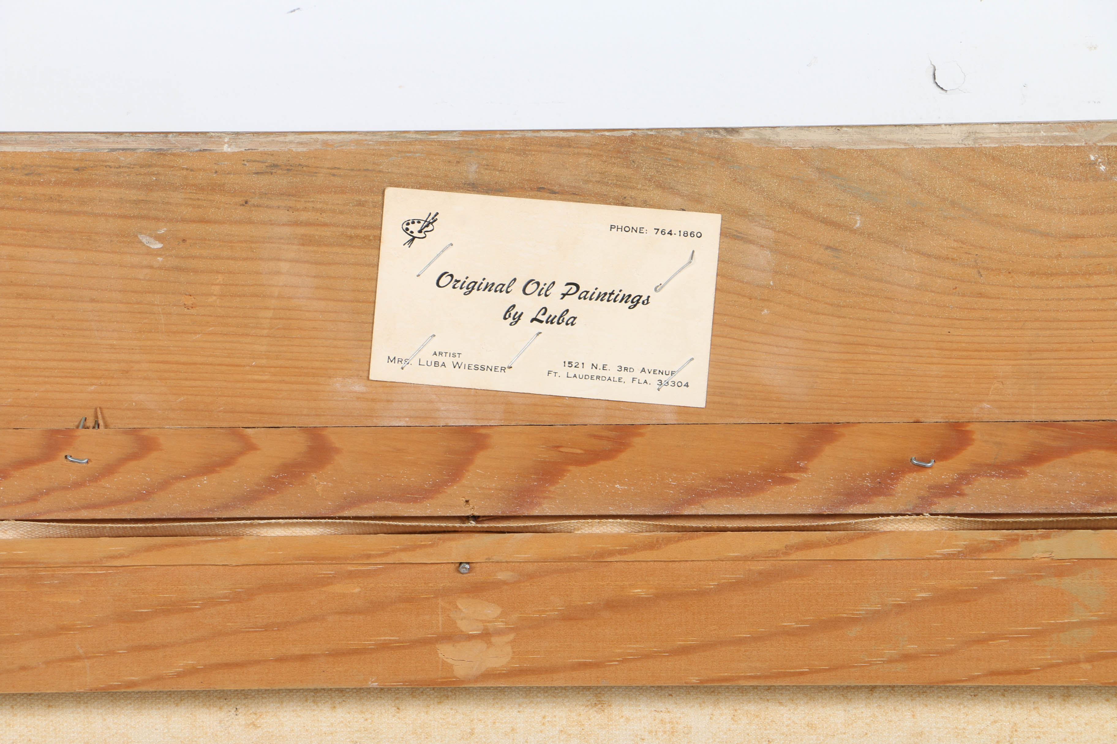 Luba Wiessner Signed Original Oil Painting of a Pastoral Scene