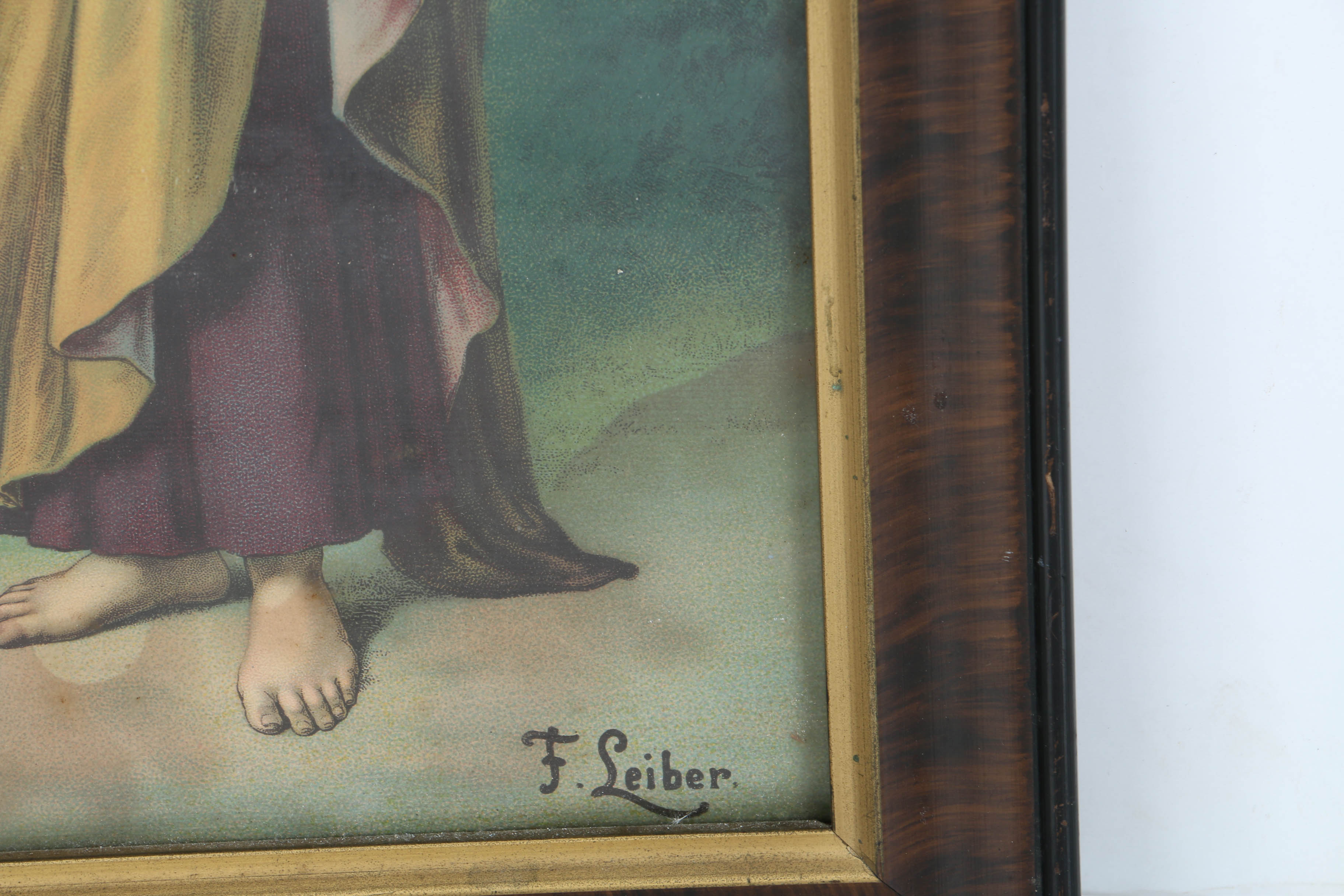 Antique Religious Chromolithographs After Fridolin Lieber