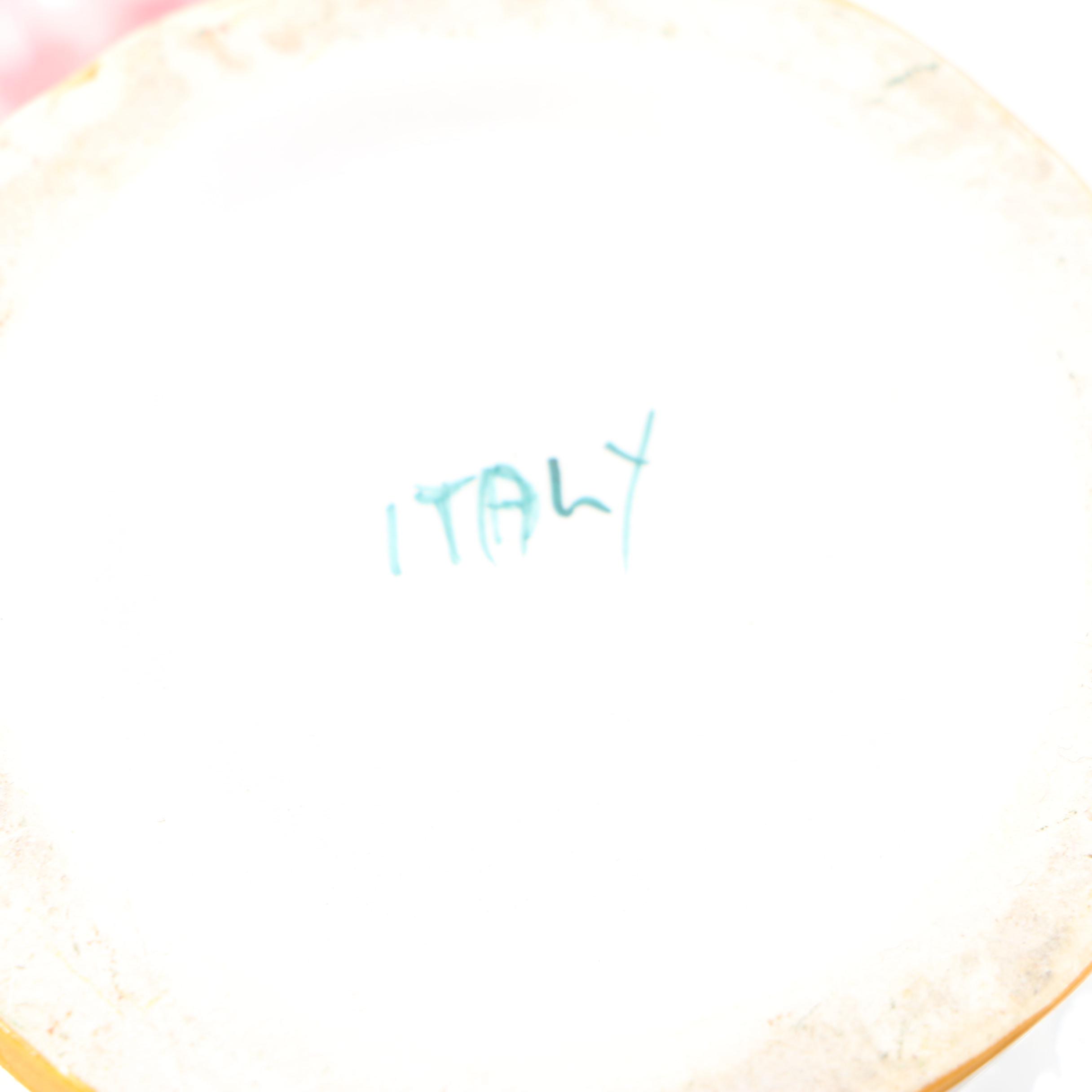 Italian Majolica Rabbit Tureen and Vessels