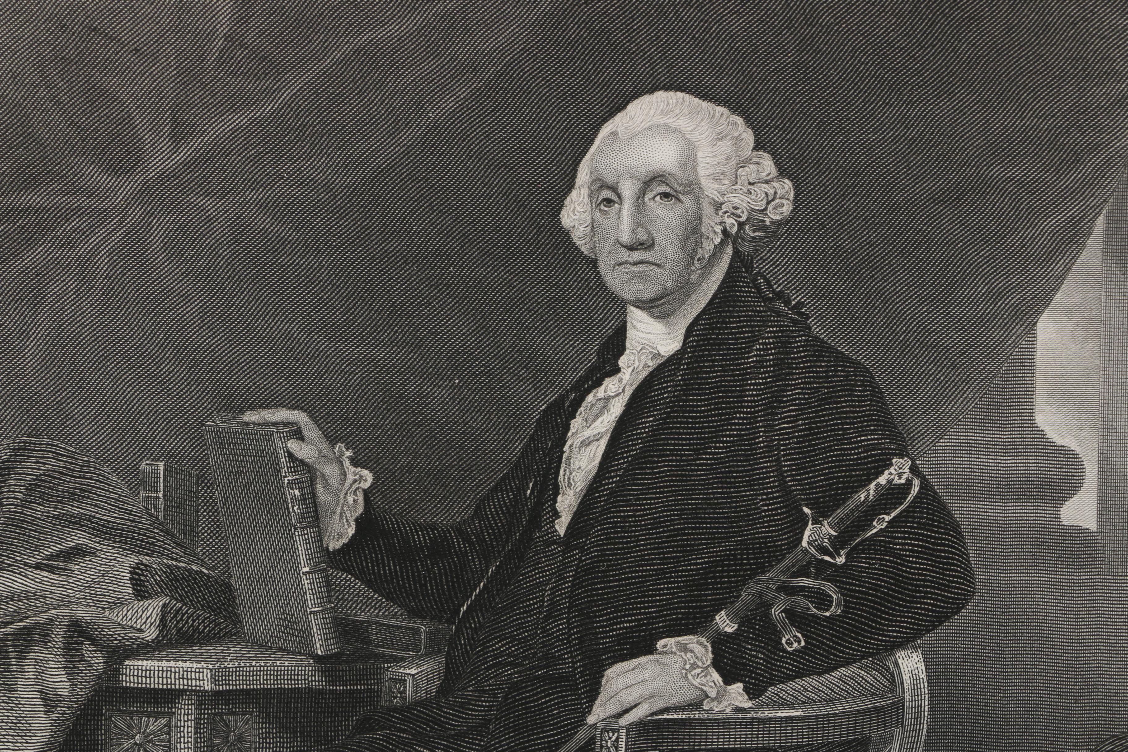 After Alonzo Chappel Lithograph of George Washington