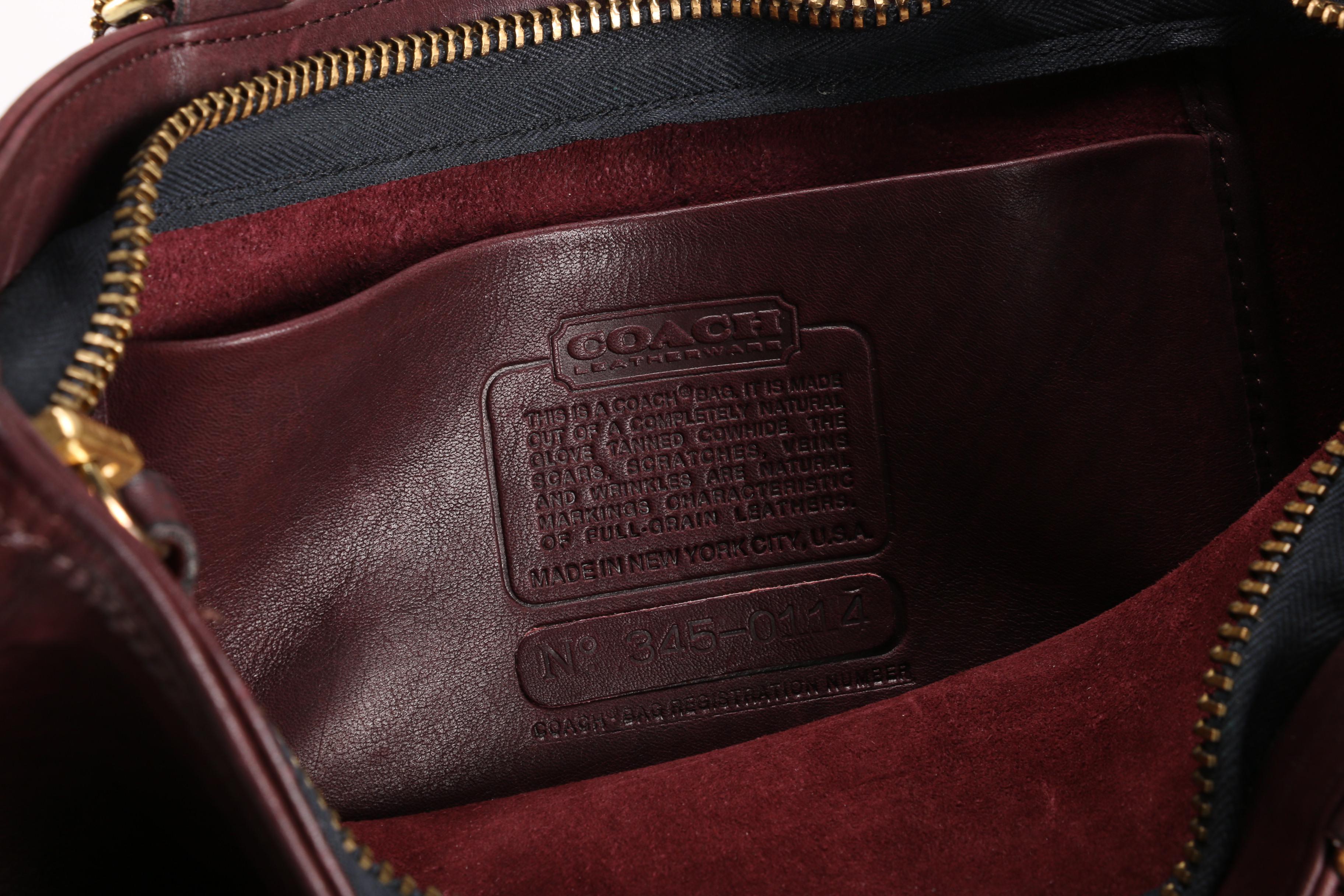 Vintage 1970s Coach Leatherware Handbag