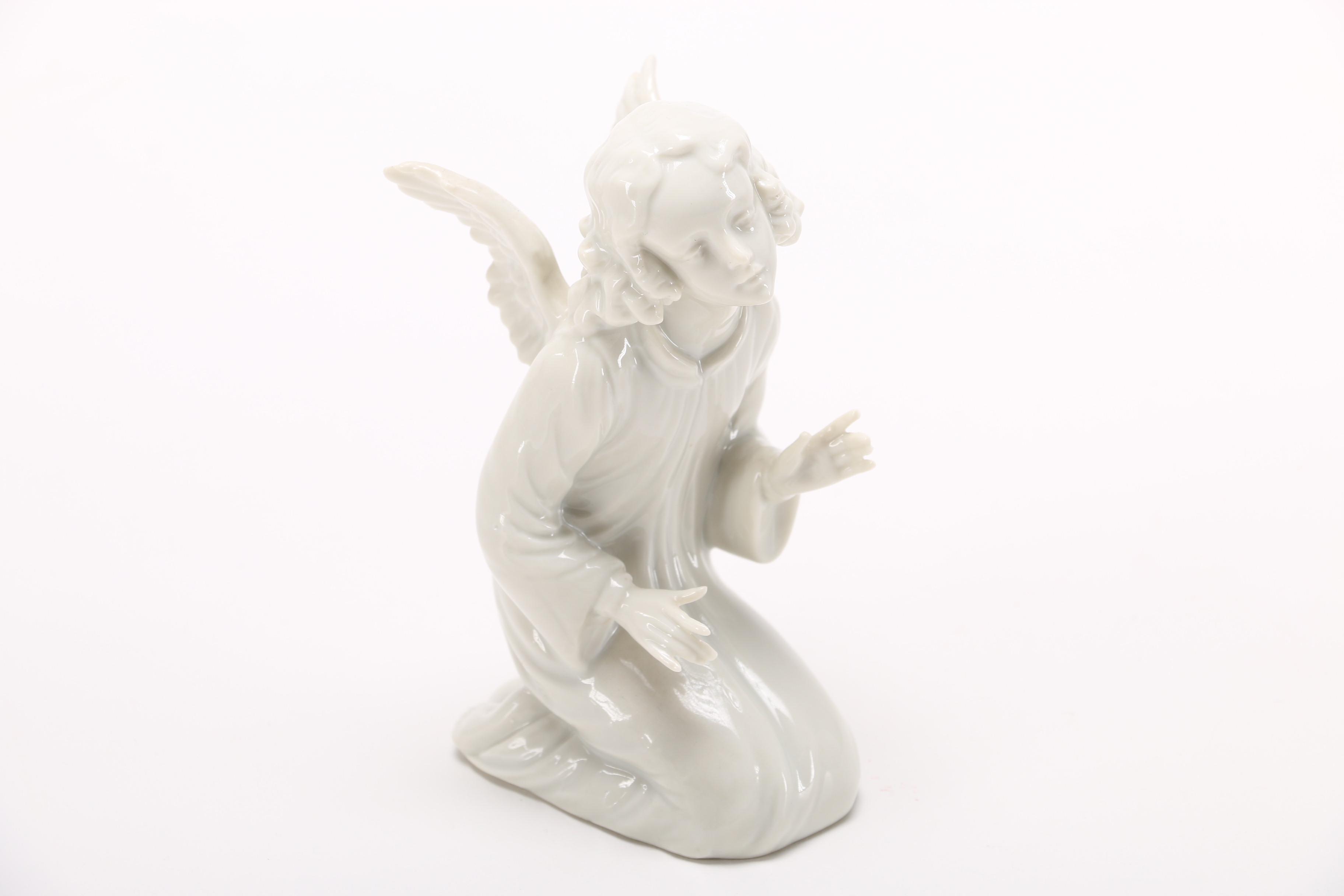 Group of German White Porcelain Angel Figurines