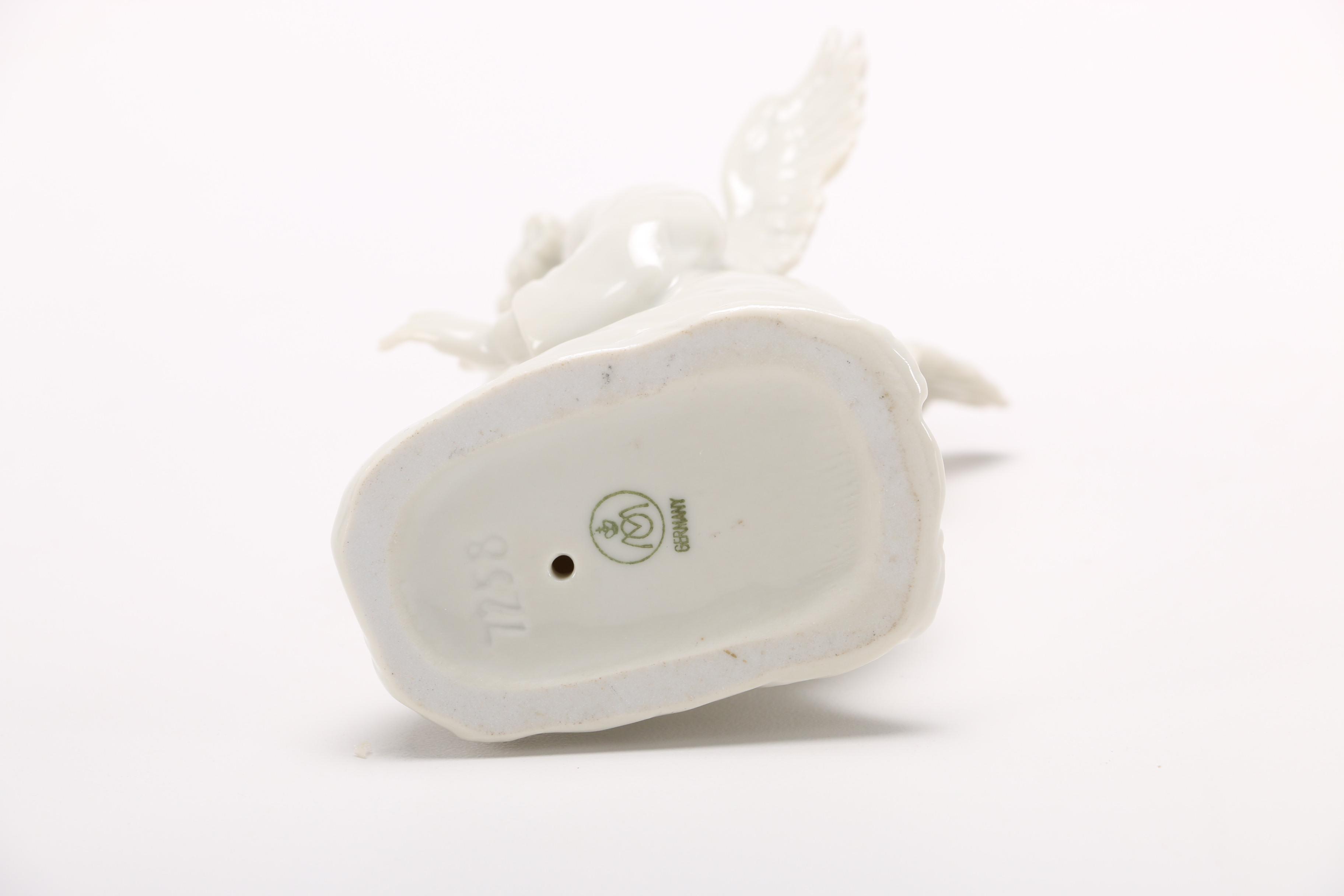 Group of German White Porcelain Angel Figurines