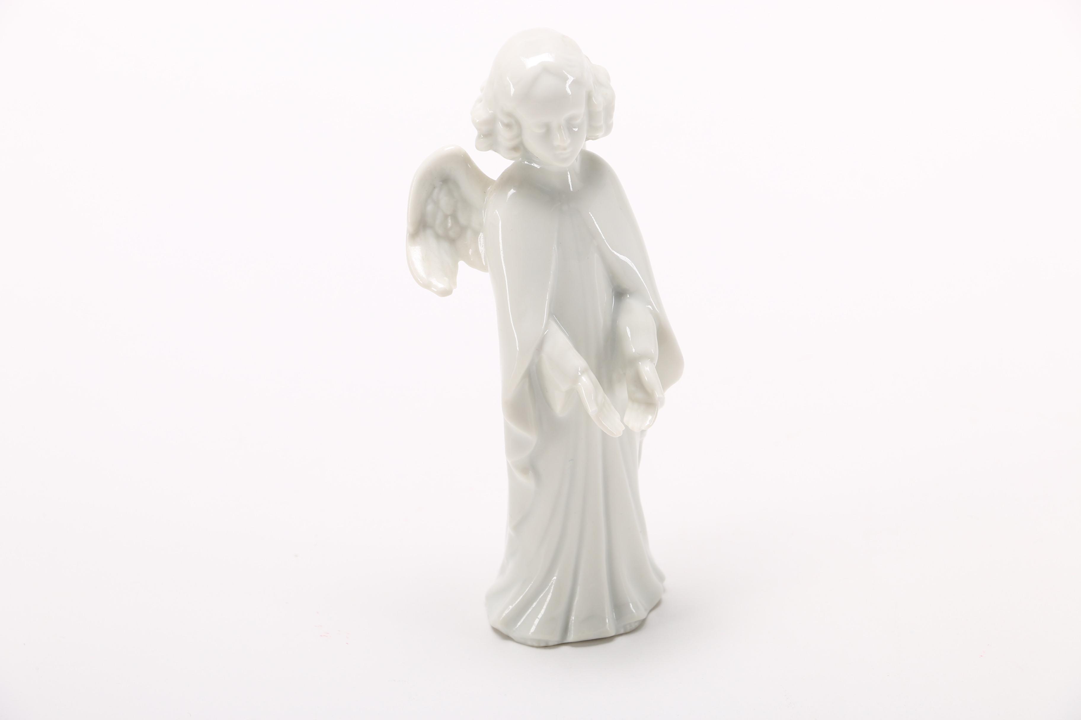 Group of German White Porcelain Angel Figurines
