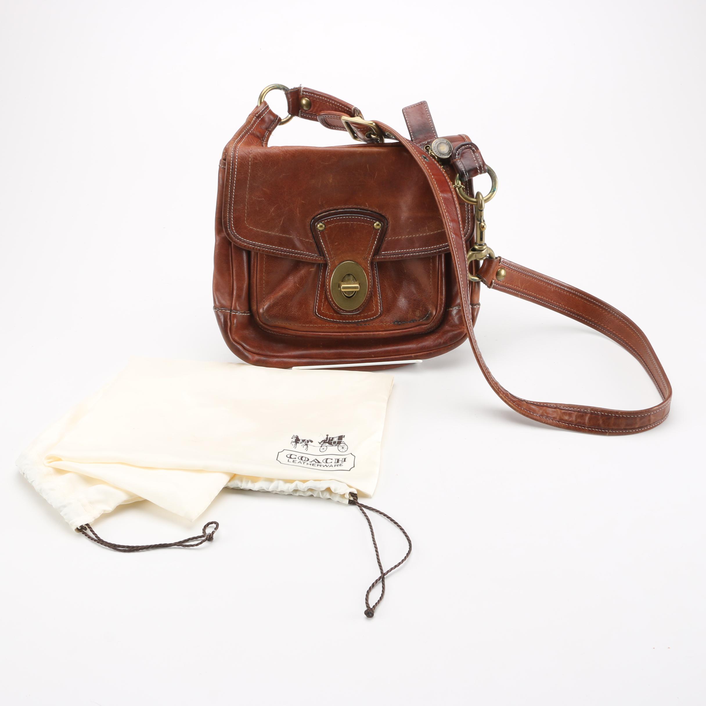 Coach Brown Leather Shoulder Bag