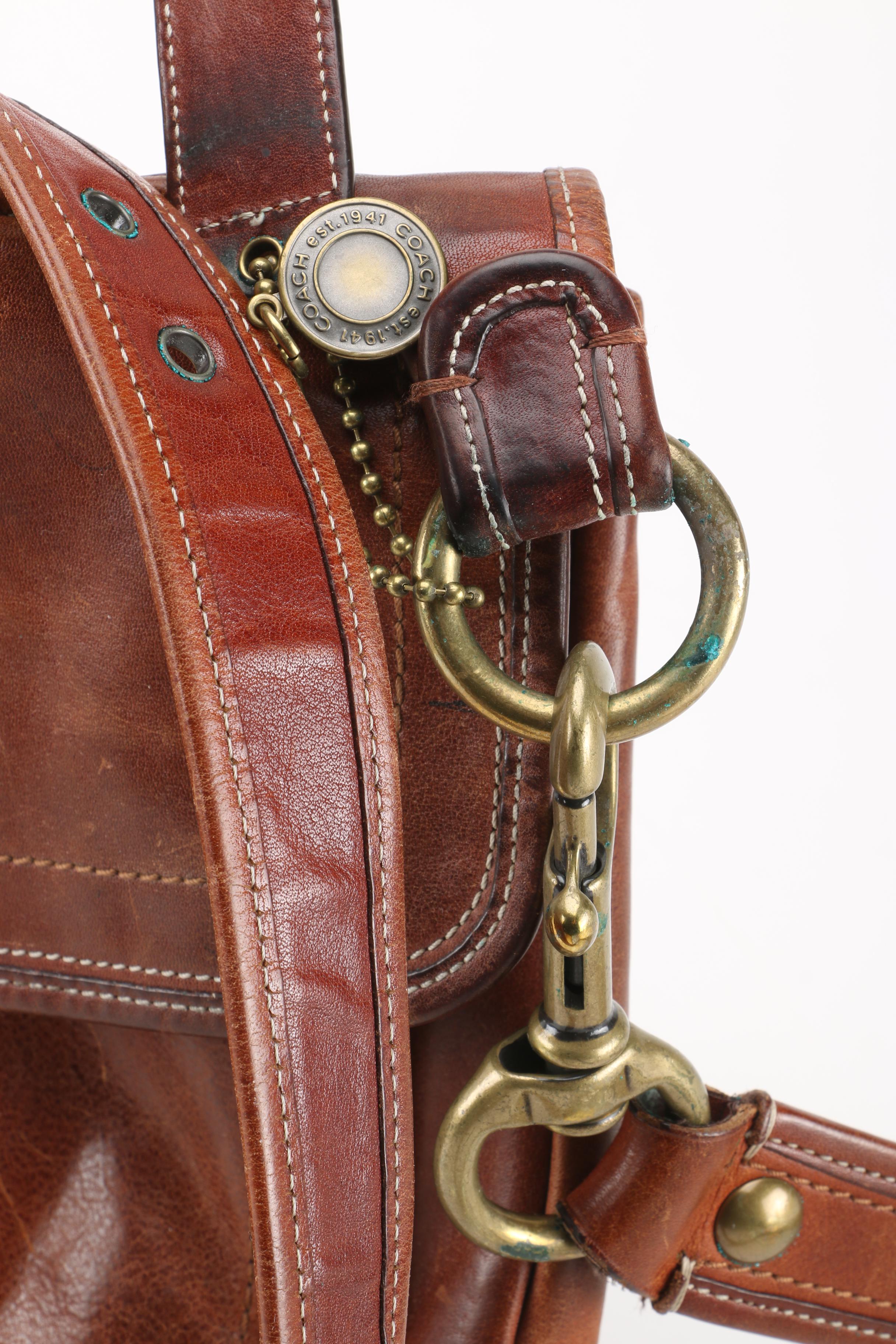 Coach Brown Leather Shoulder Bag