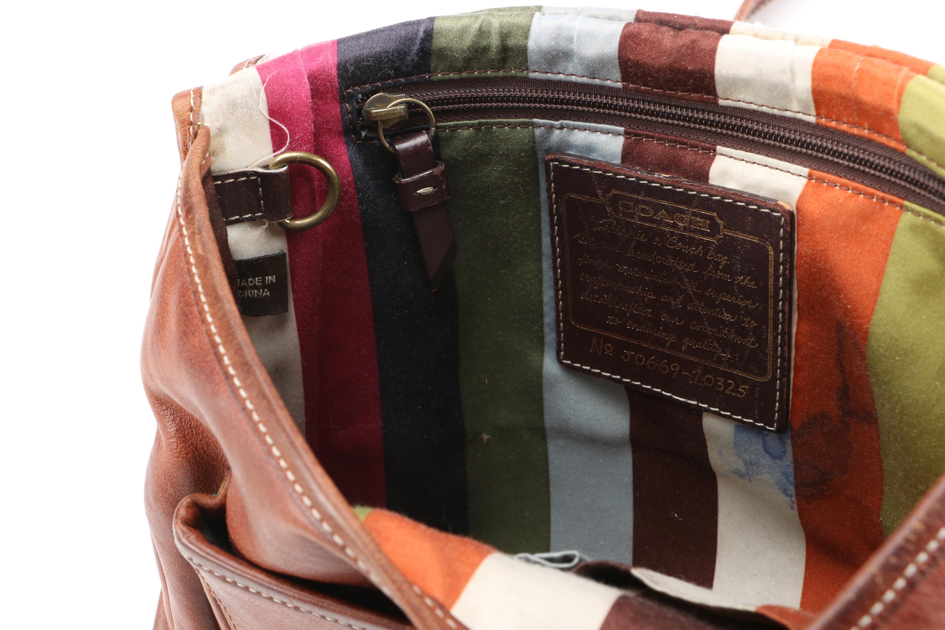 Coach Brown Leather Shoulder Bag