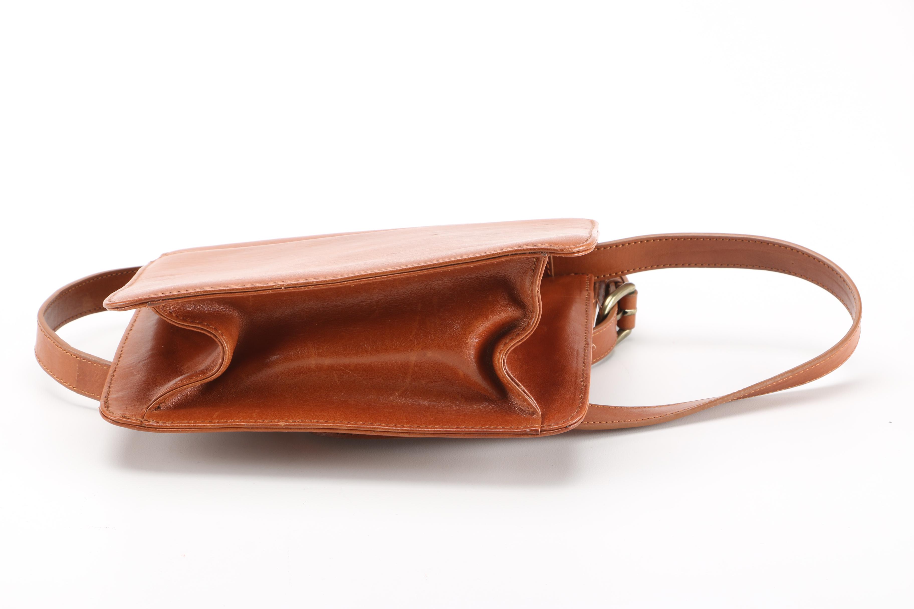 Enzo Angiolini Light Brown Leather Shoulder Bag