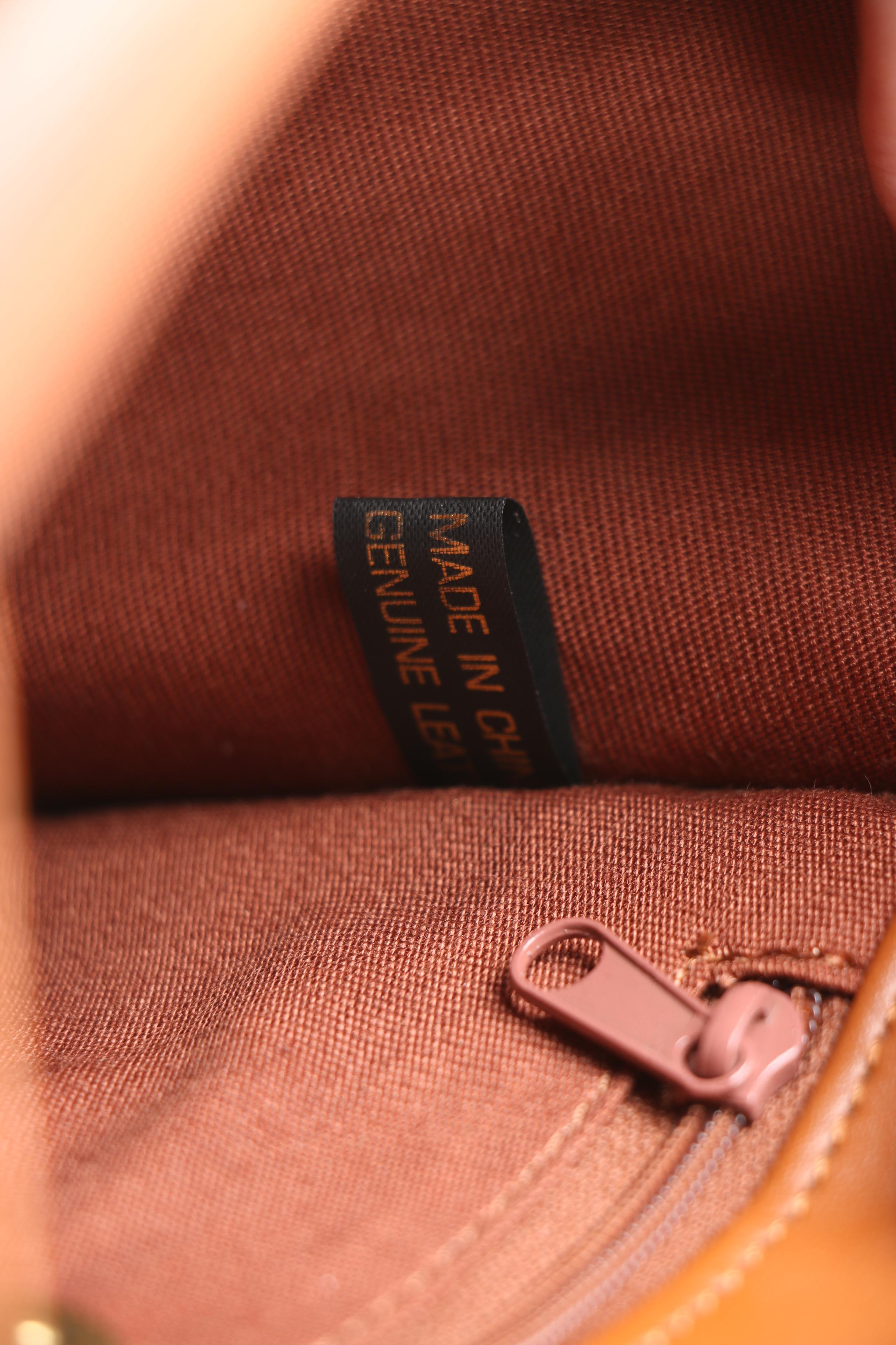 Enzo Angiolini Light Brown Leather Shoulder Bag