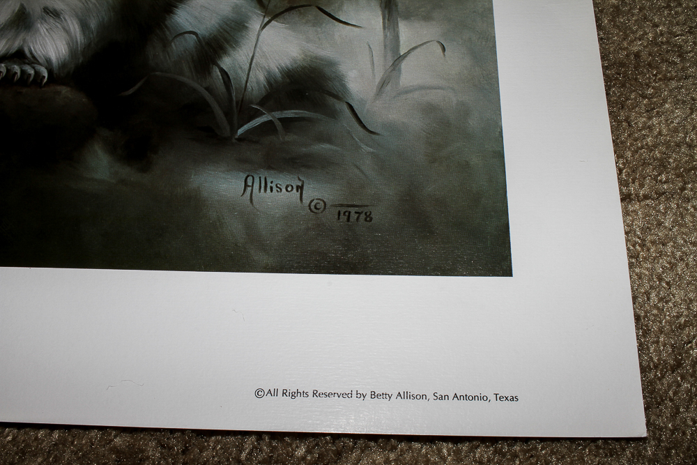 After Betty Allison Offset Lithograph "Night Song"