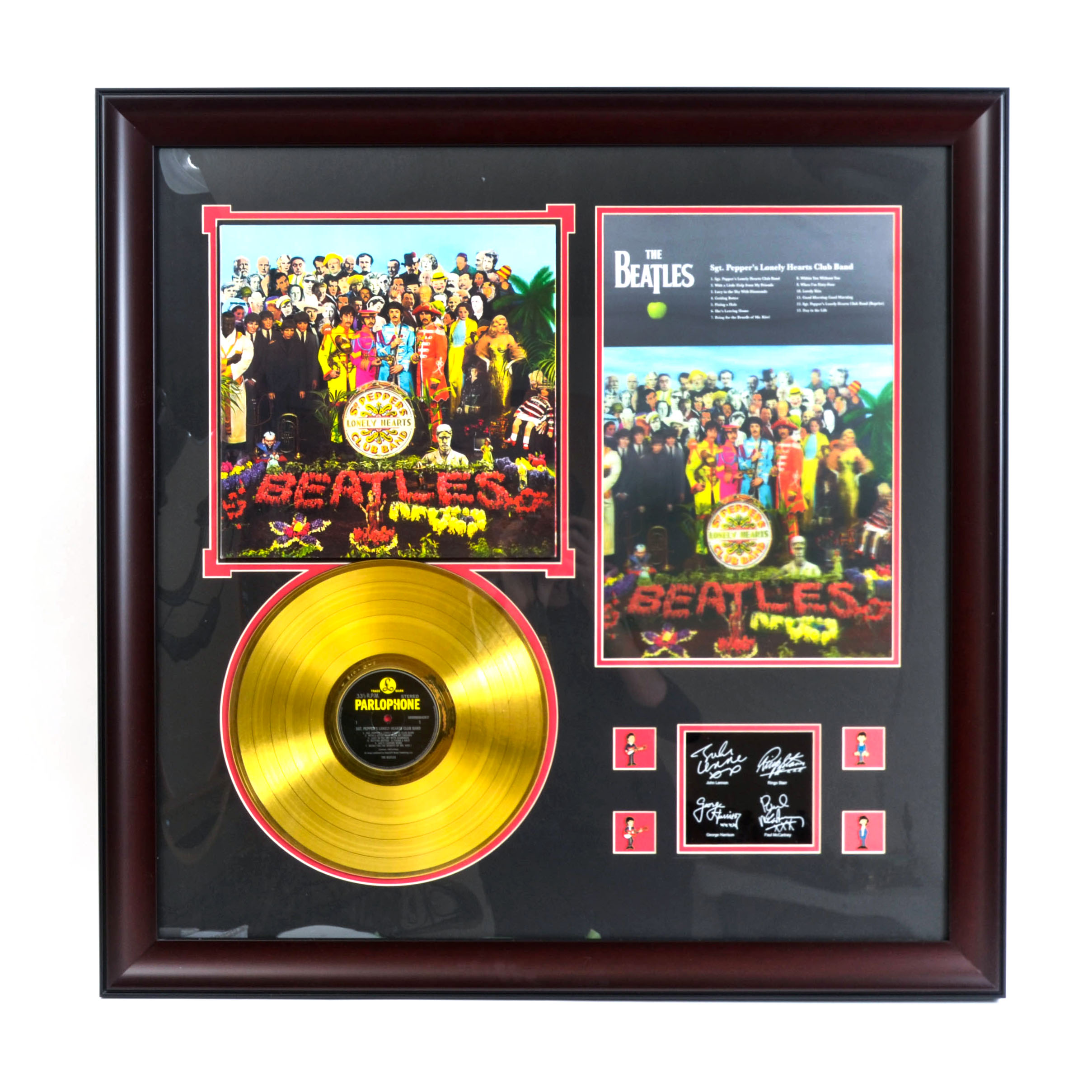 Legends of Art The Beatles 'Sgt. Pepper'  LP Memorabilia Plaque