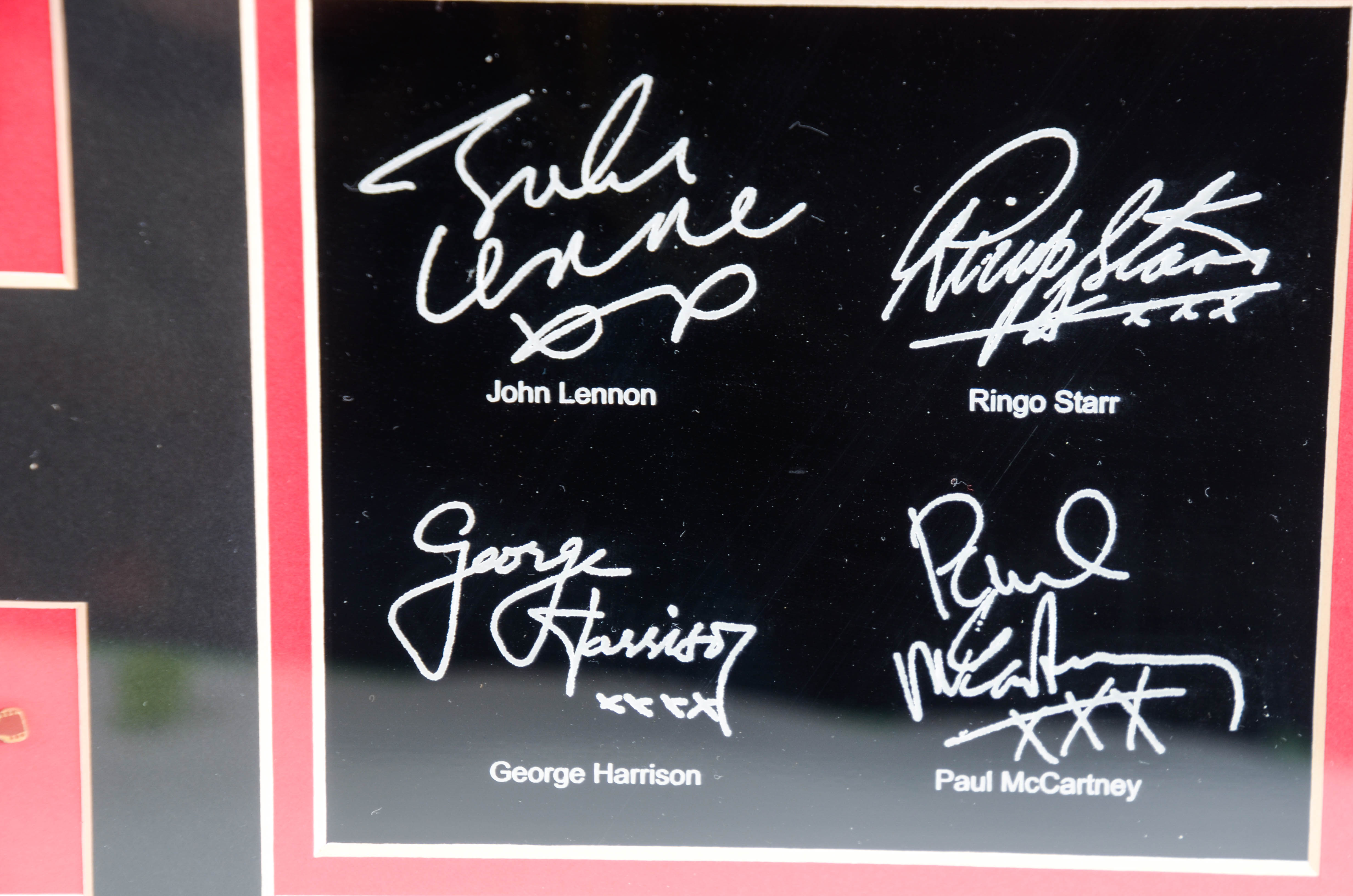 Legends of Art The Beatles 'Sgt. Pepper'  LP Memorabilia Plaque