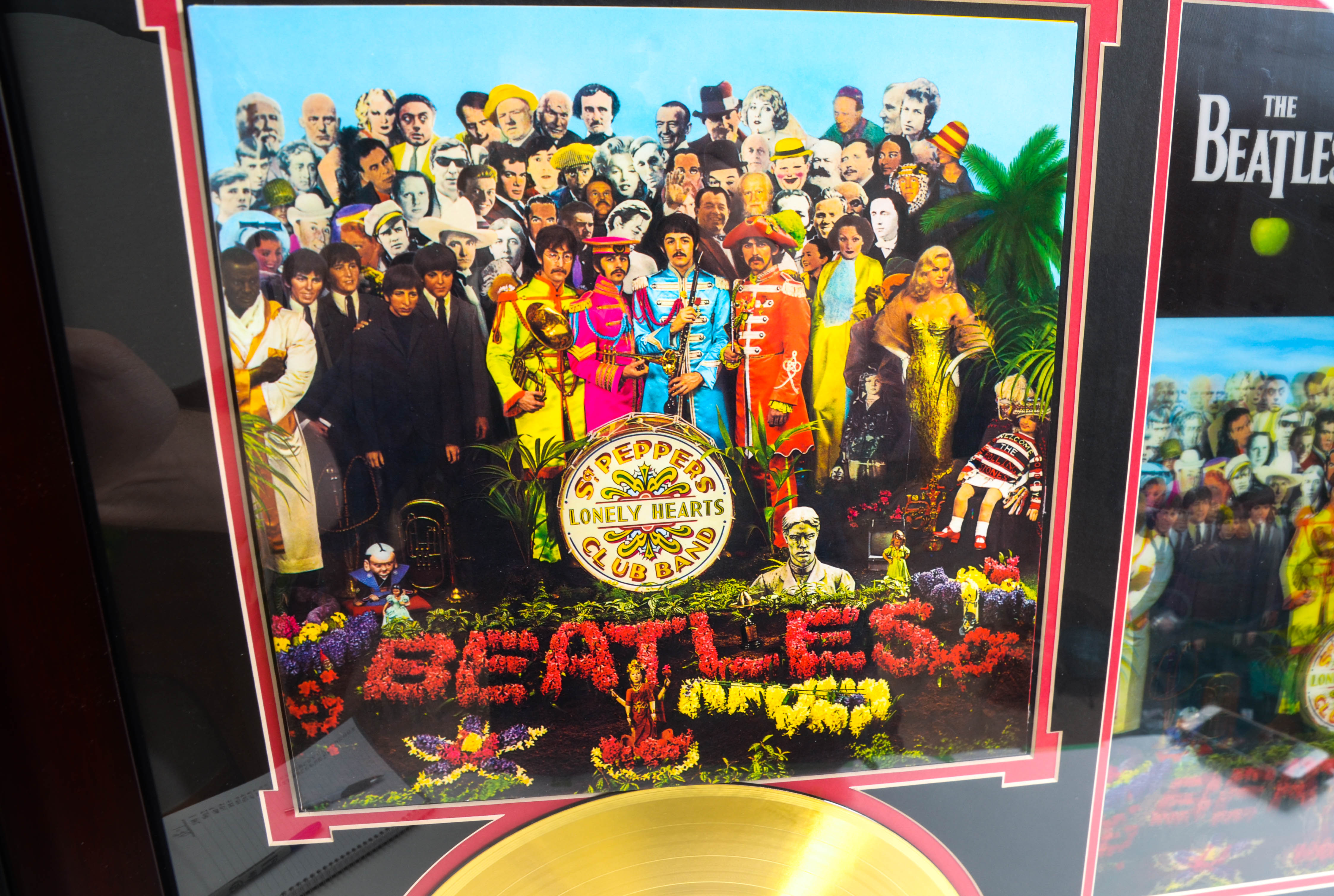 Legends of Art The Beatles 'Sgt. Pepper'  LP Memorabilia Plaque