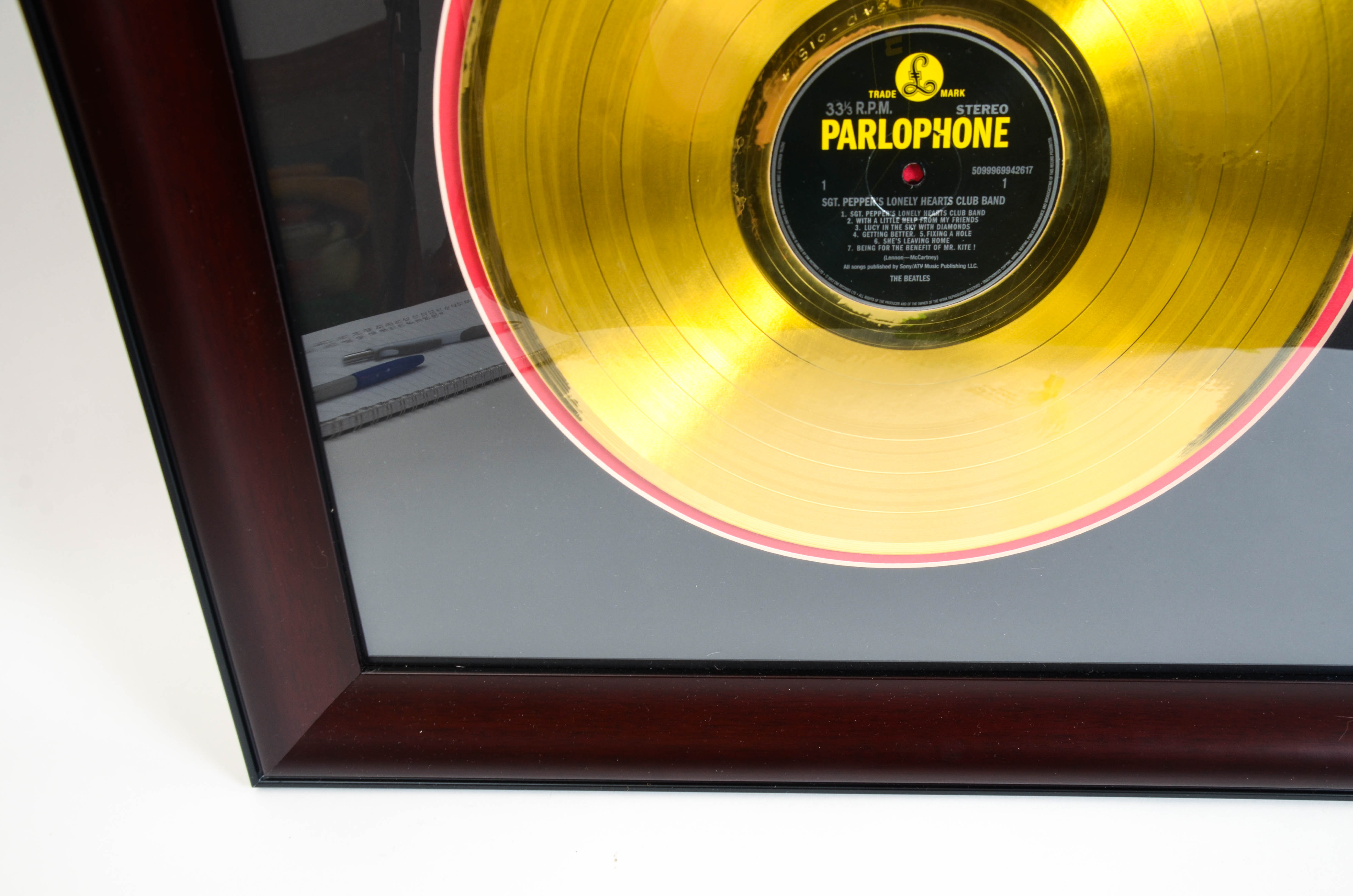 Legends of Art The Beatles 'Sgt. Pepper'  LP Memorabilia Plaque