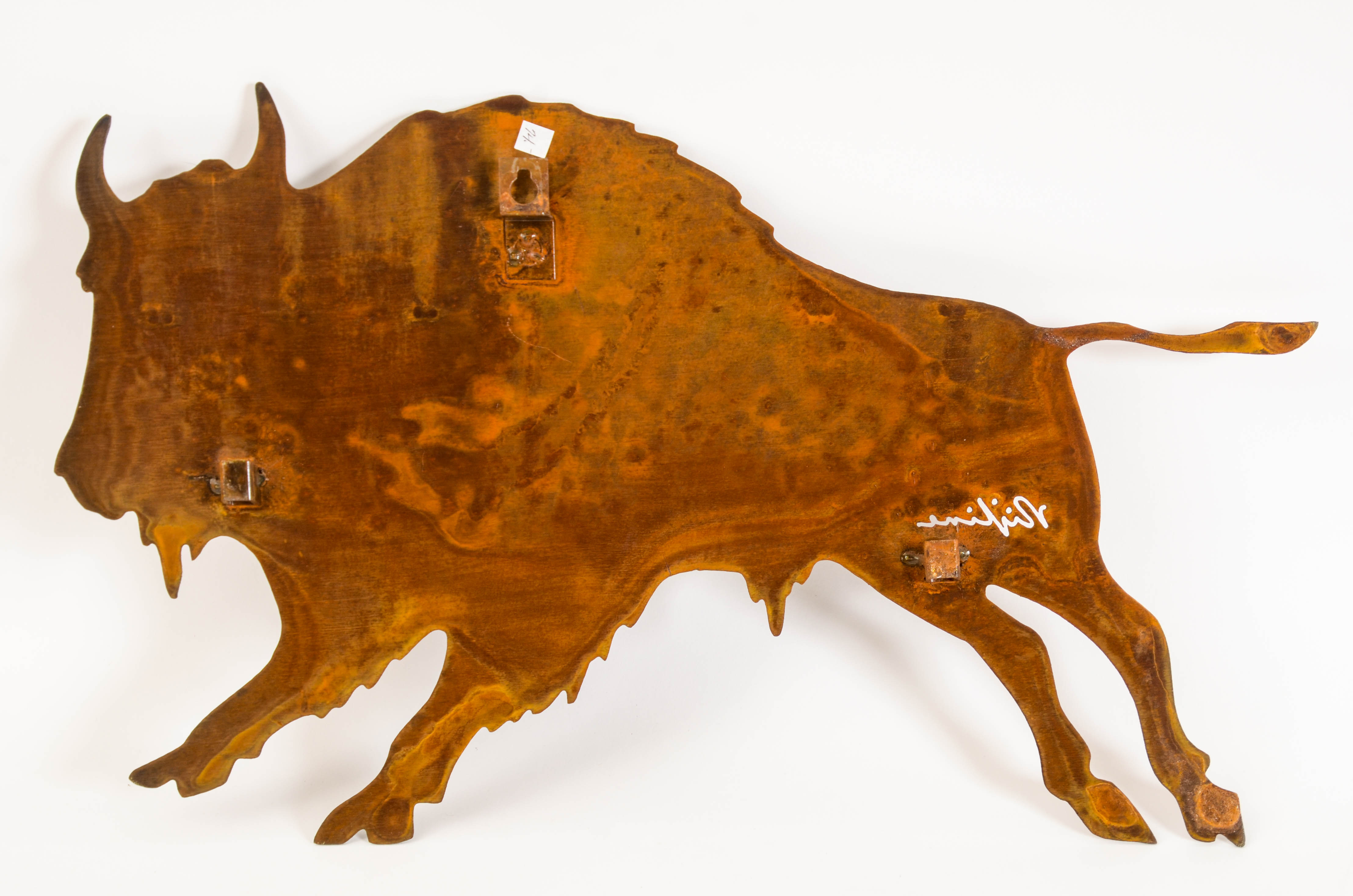 Rijline Metal Art Buffalo Sculpture
