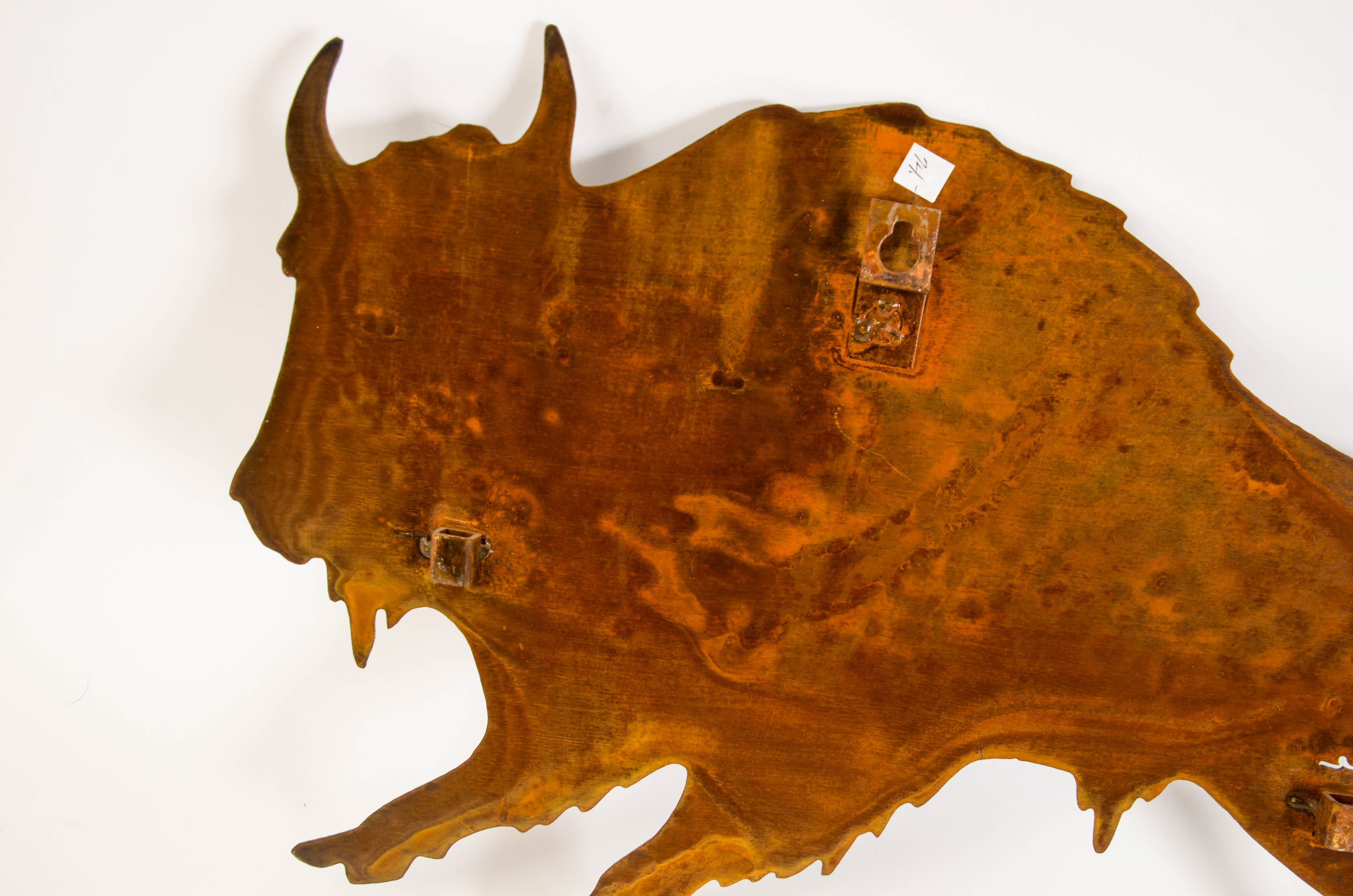 Rijline Metal Art Buffalo Sculpture