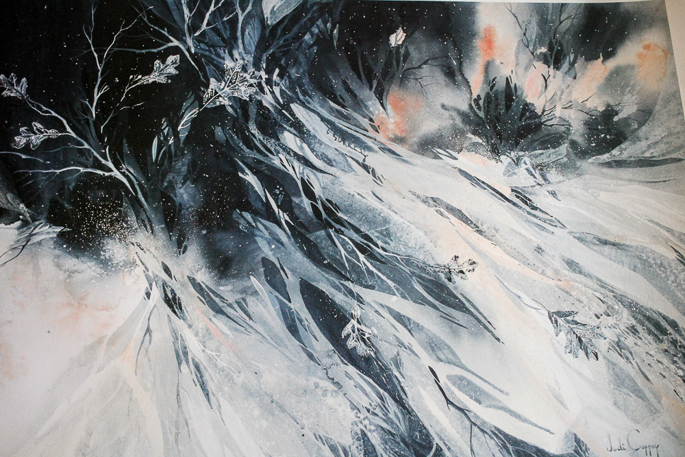 After Judi Coffey Offset Lithograph "Mood Indigo"