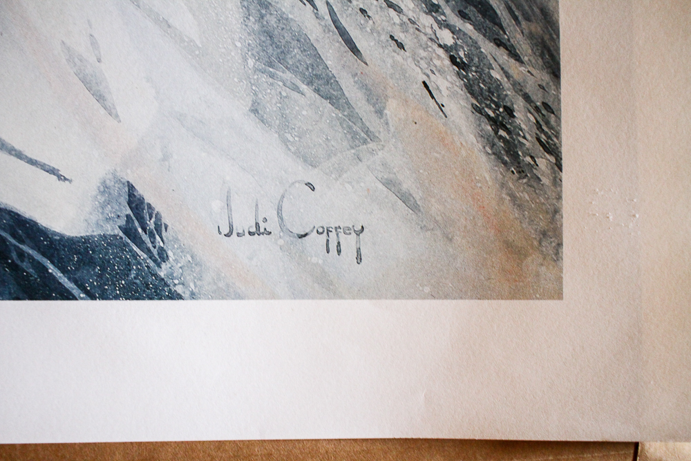 After Judi Coffey Offset Lithograph "Mood Indigo"