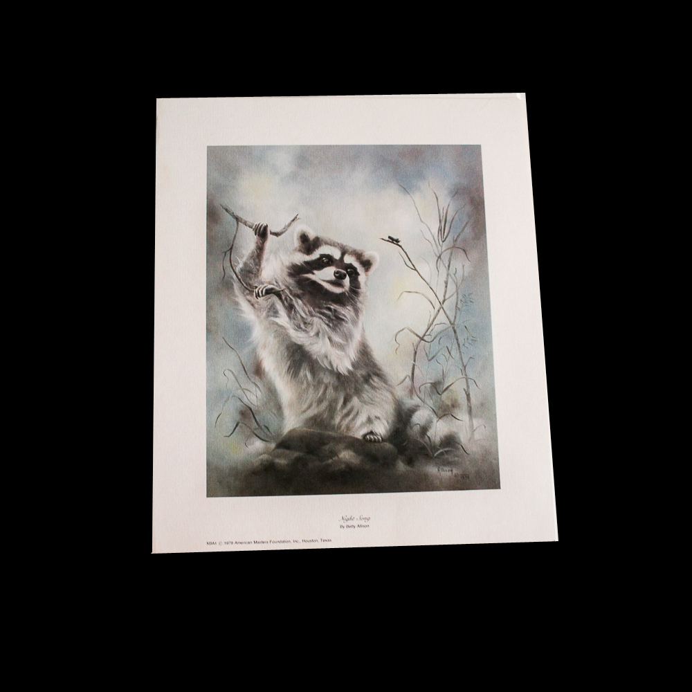 After Betty Allison Offset Lithograph "Night Song"