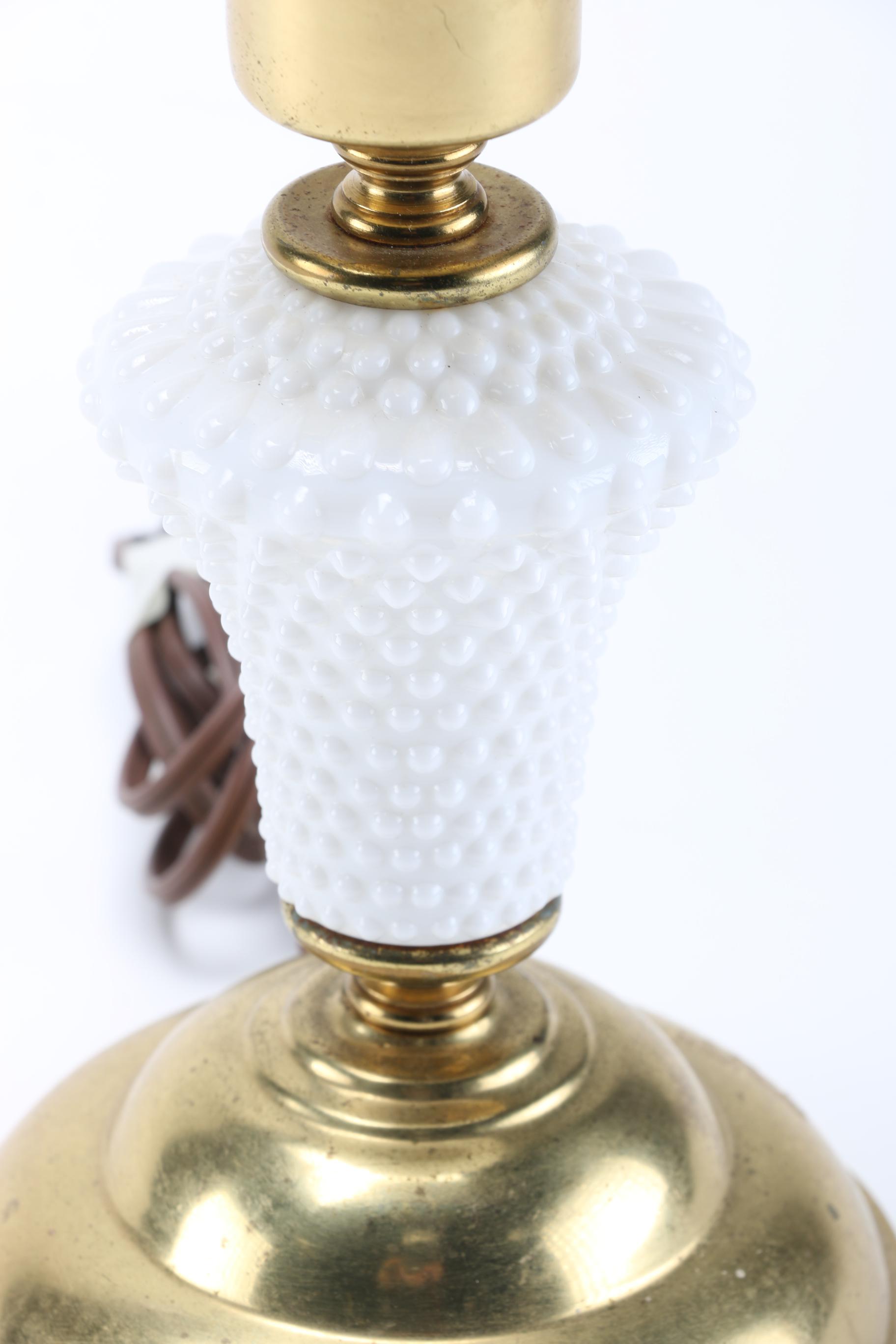 Lamps Including Milk Glass "Hobnail" Lamp