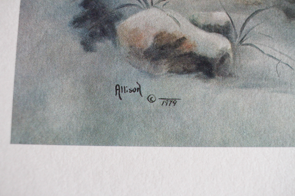 1979 After Betty Allison Offset Lithograph "Night Critter"