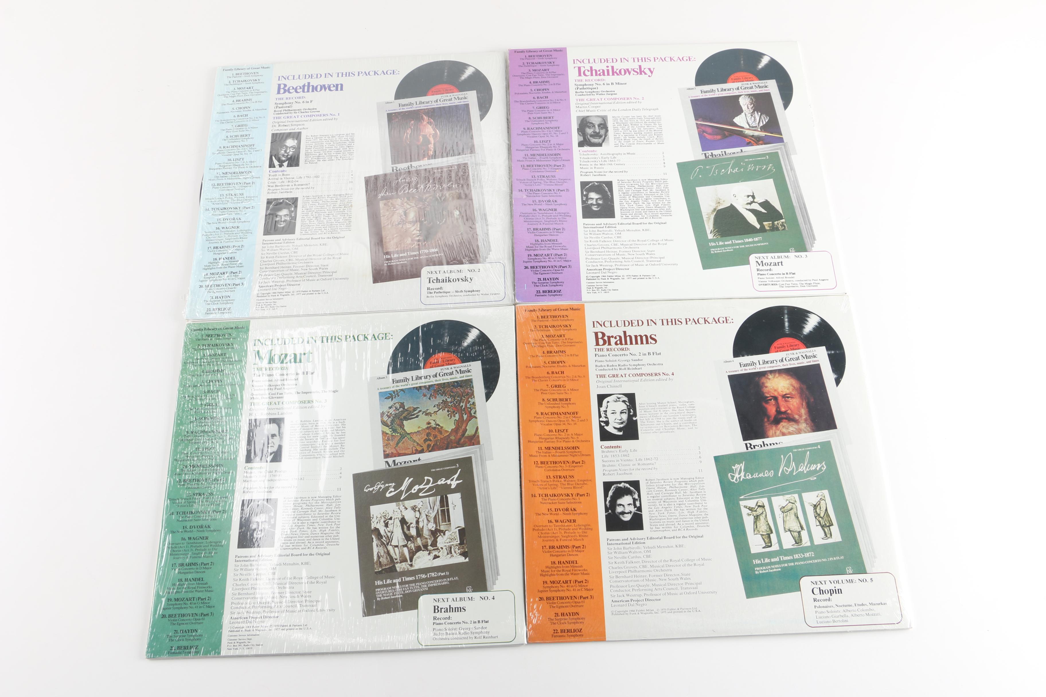 "Family Library of Great Music" Classical Composer Records