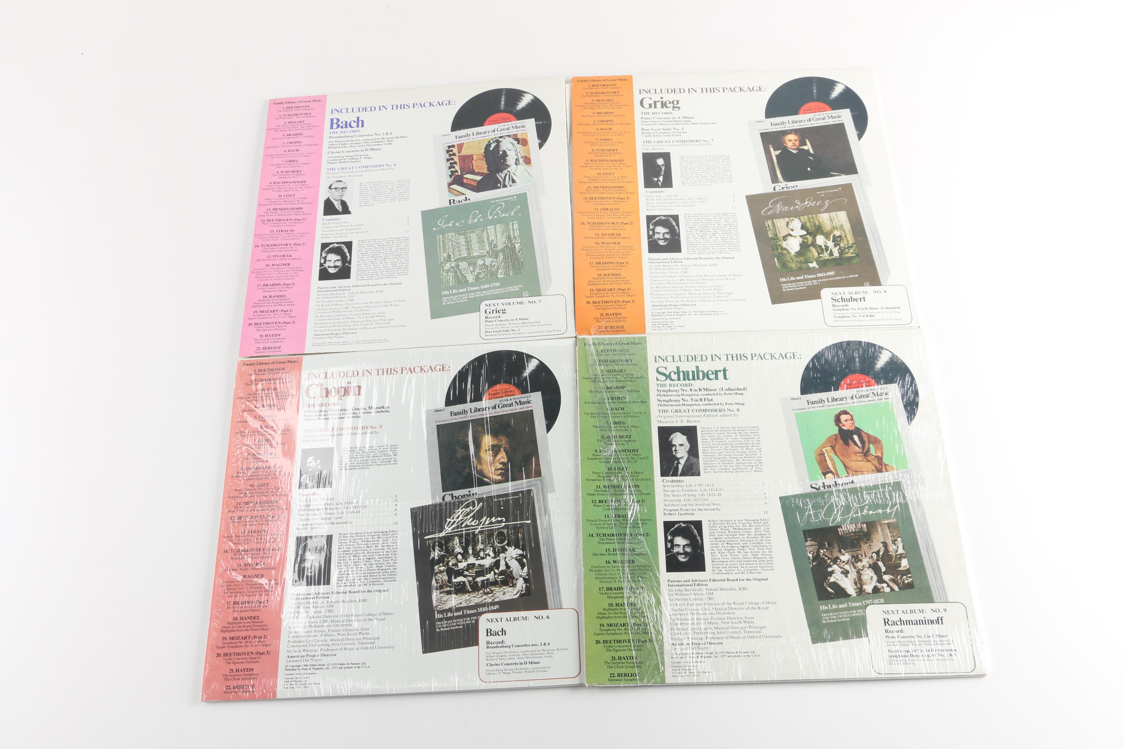 "Family Library of Great Music" Classical Composer Records